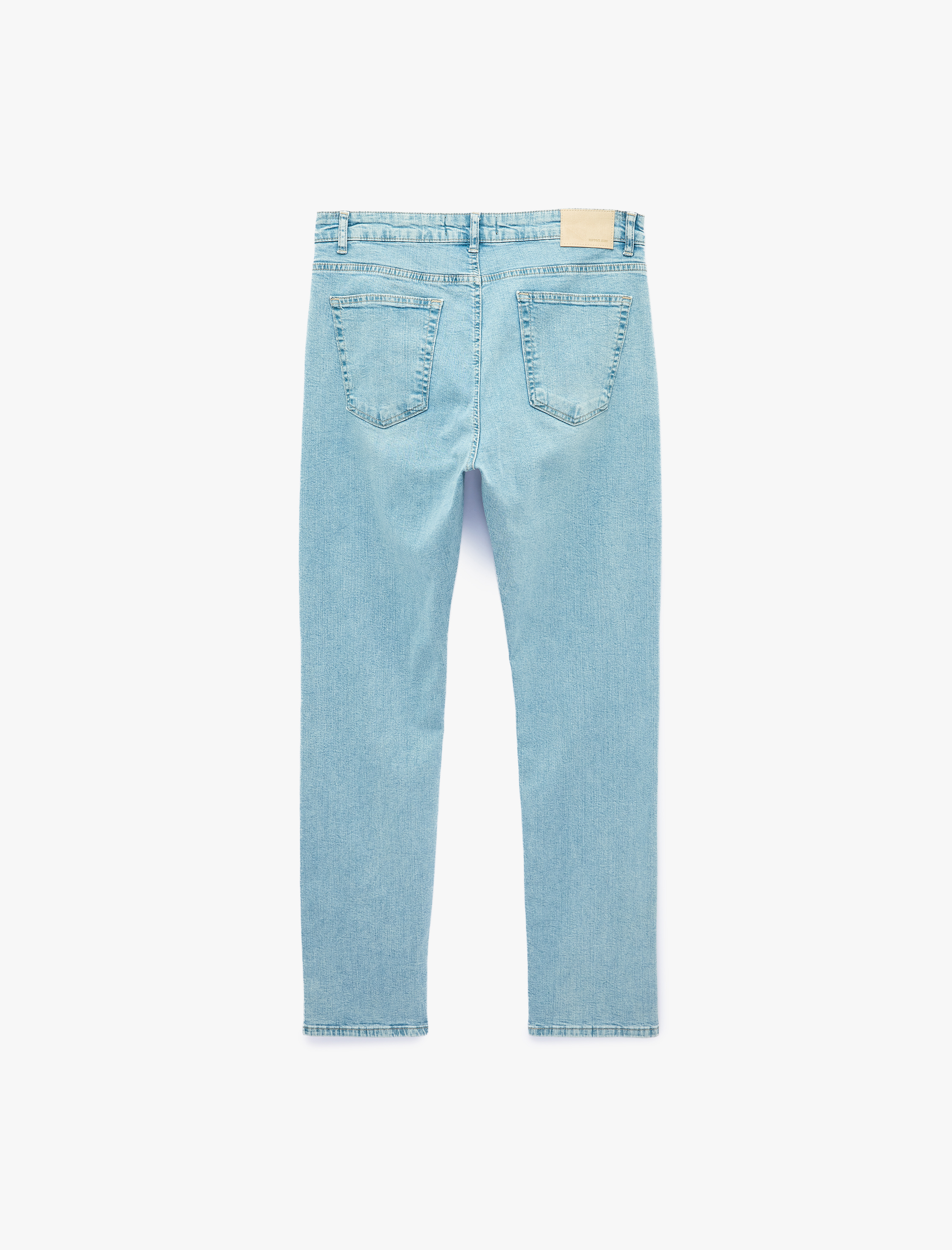   Normal Bel Cepli Pamuklu Slim Fit Jean Pantolon - Brad Jean