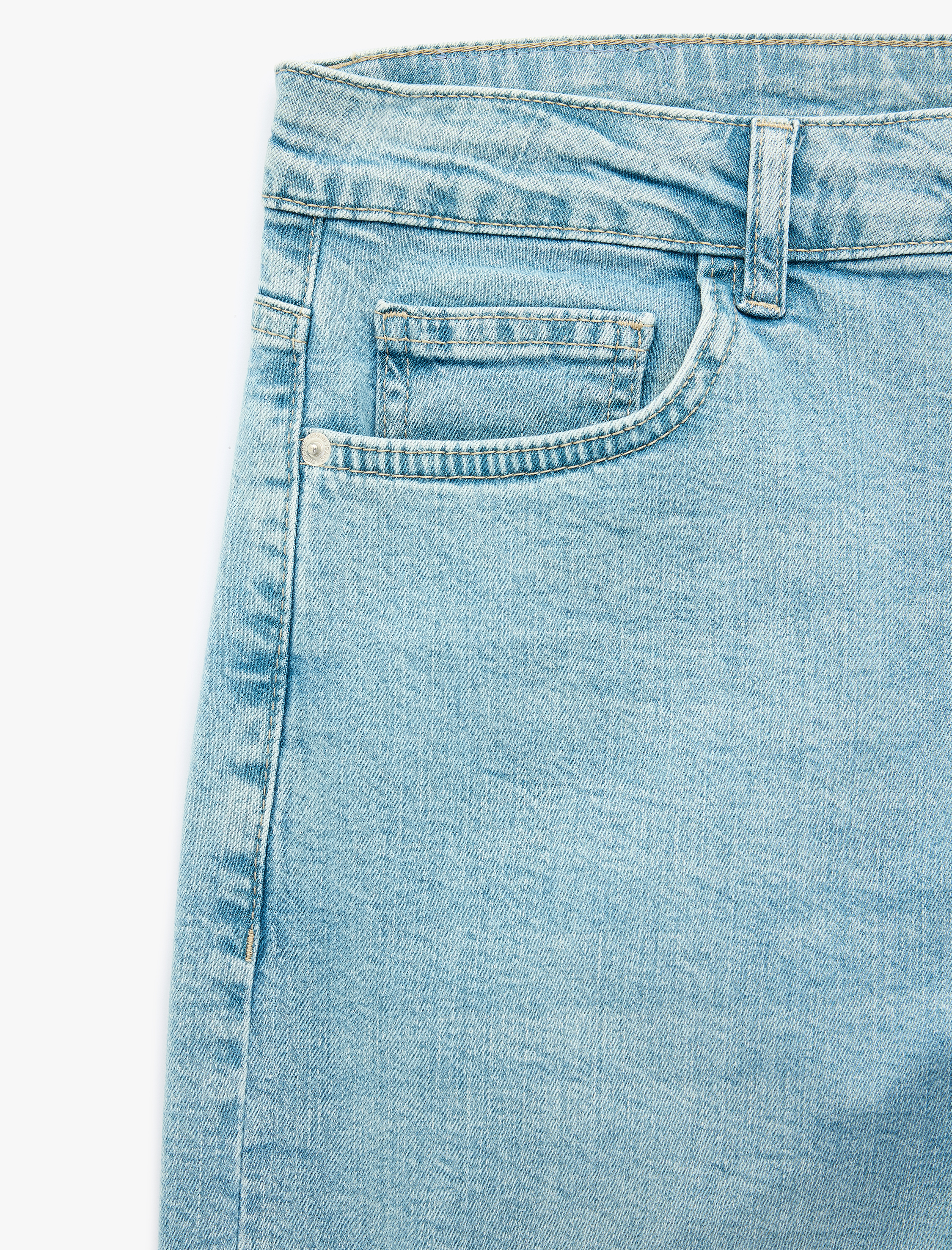   Normal Bel Cepli Pamuklu Slim Fit Jean Pantolon - Brad Jean