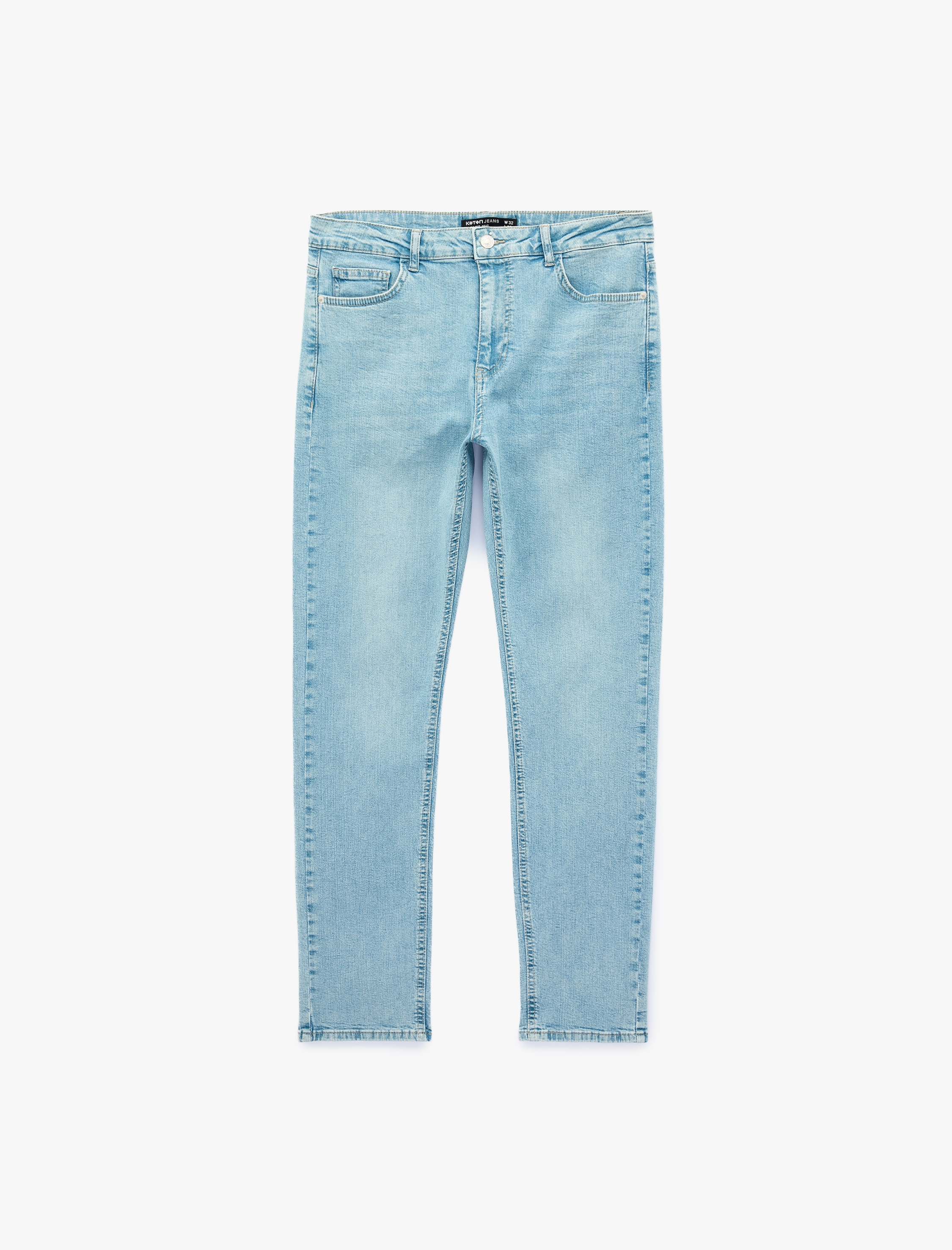   Normal Bel Cepli Pamuklu Slim Fit Jean Pantolon - Brad Jean