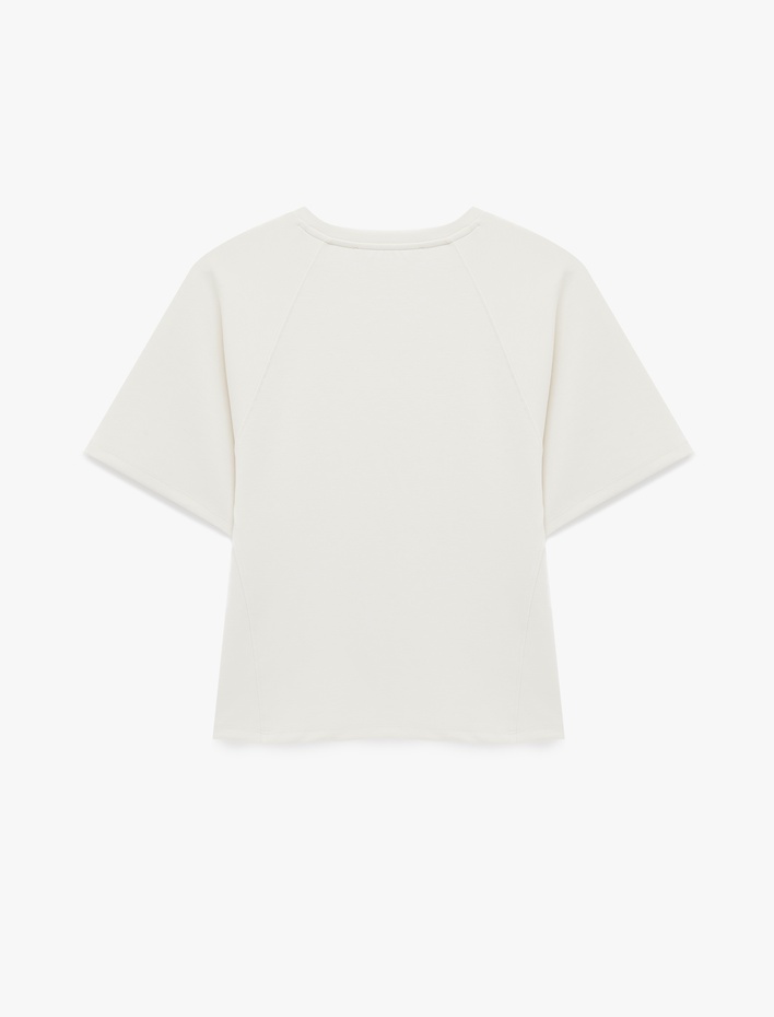  Modal Kumaş Slim Fit Kısa Kollu Bisiklet Yaka Tişört