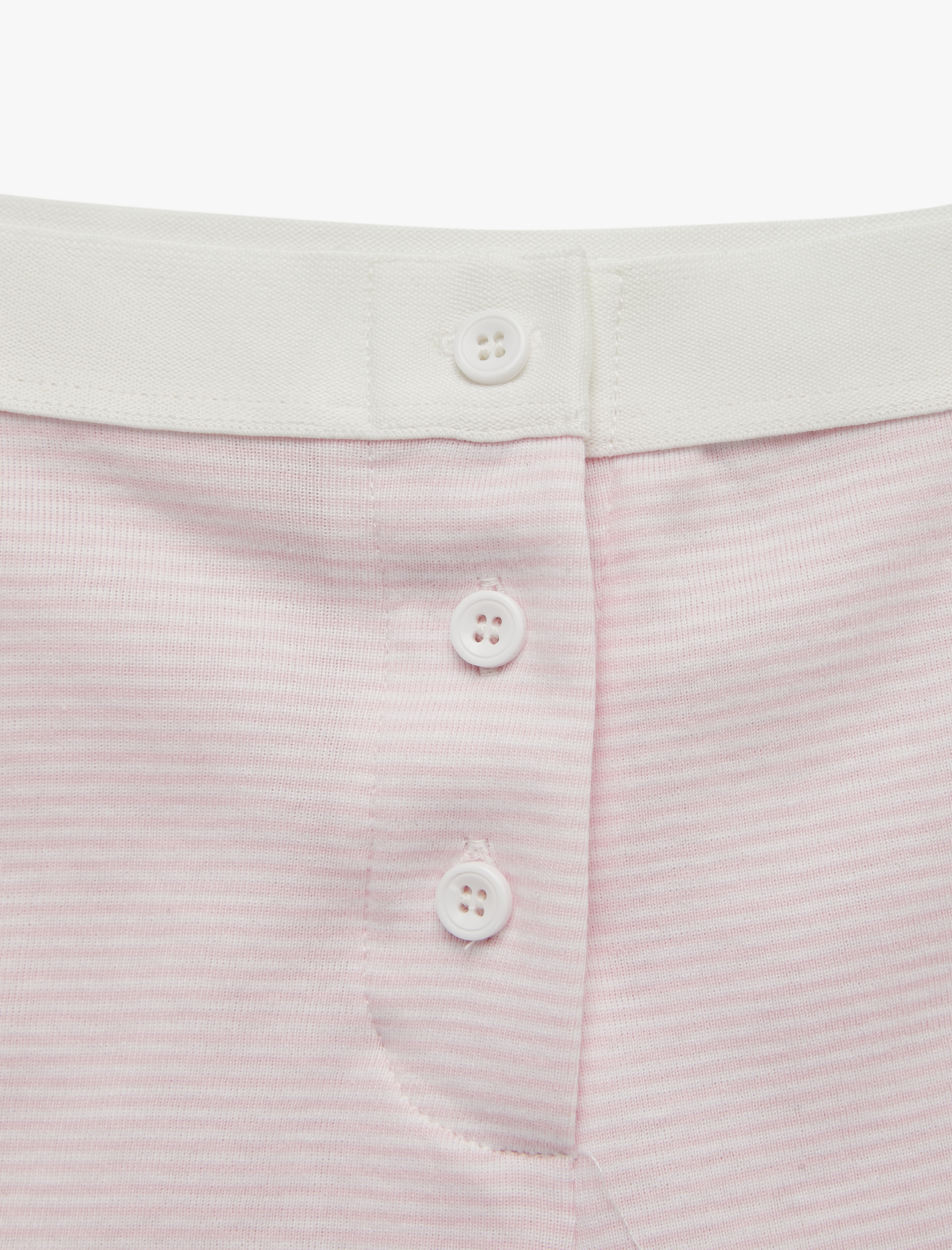   Beli Lastikli Düğme Detaylı Rahat Kesim Pamuklu Şort Pijama Altı