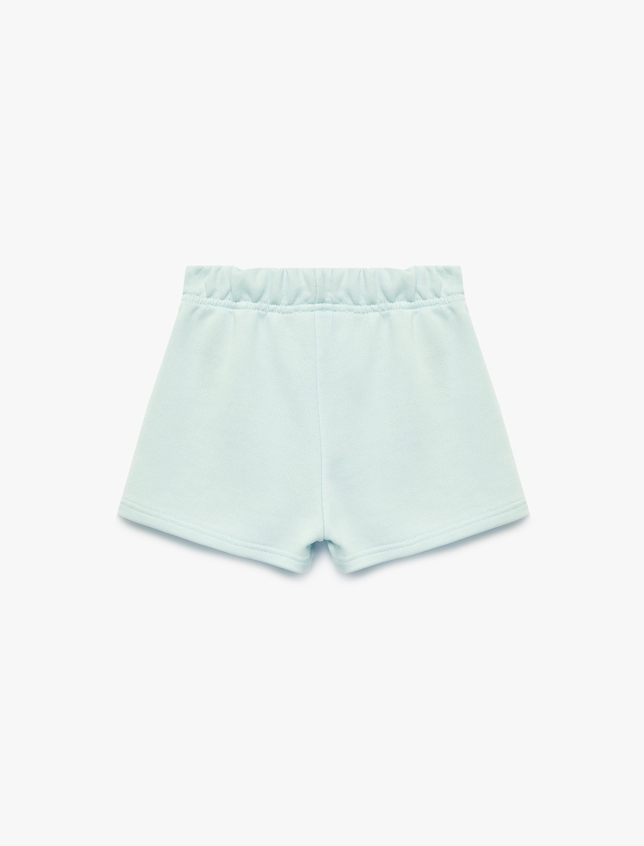  Kız Çocuk Beli Lastikli Pamuk Karışımlı Basic Şort