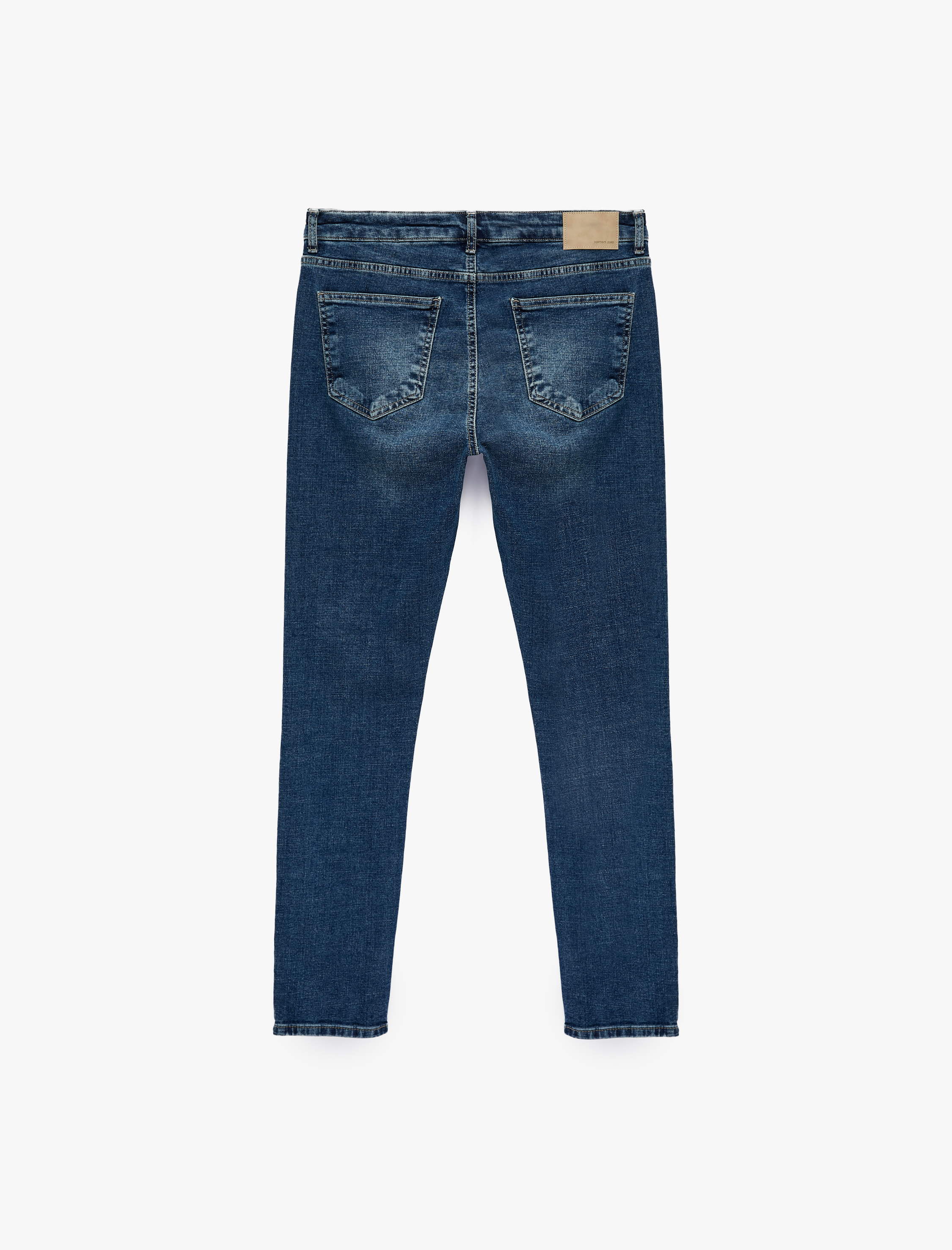   Normal Bel Cepli Pamuklu Skinny Jean Pantolon - Michael Jean