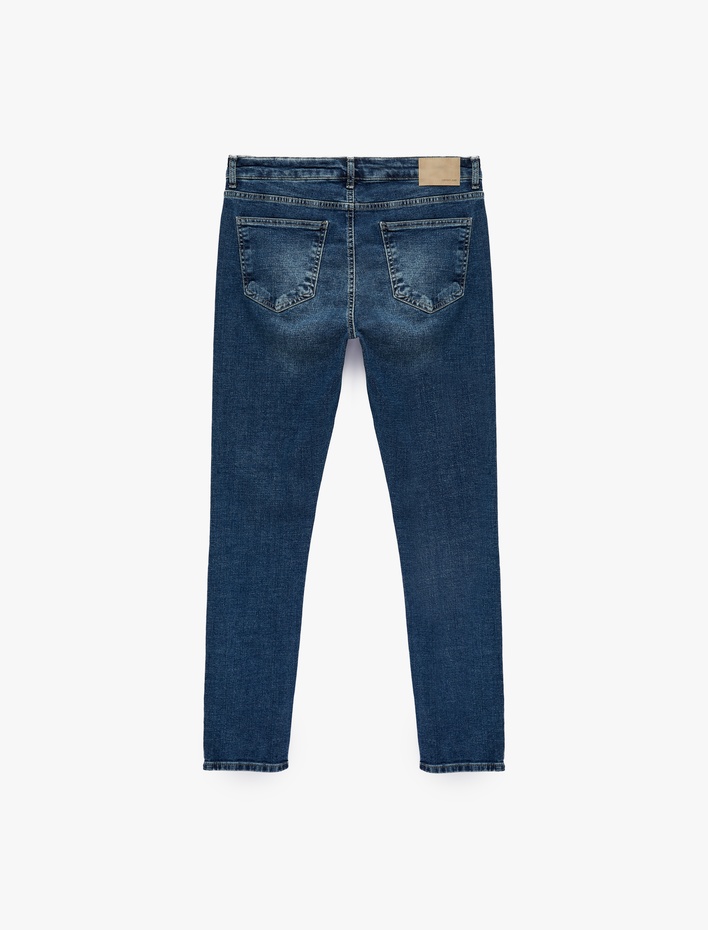  Normal Bel Cepli Pamuklu Skinny Jean Pantolon - Michael Jean