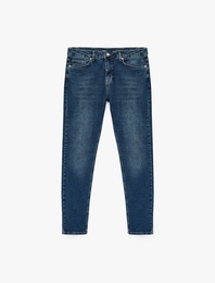Normal Bel Cepli Pamuklu Skinny Jean Pantolon - Michael Jean