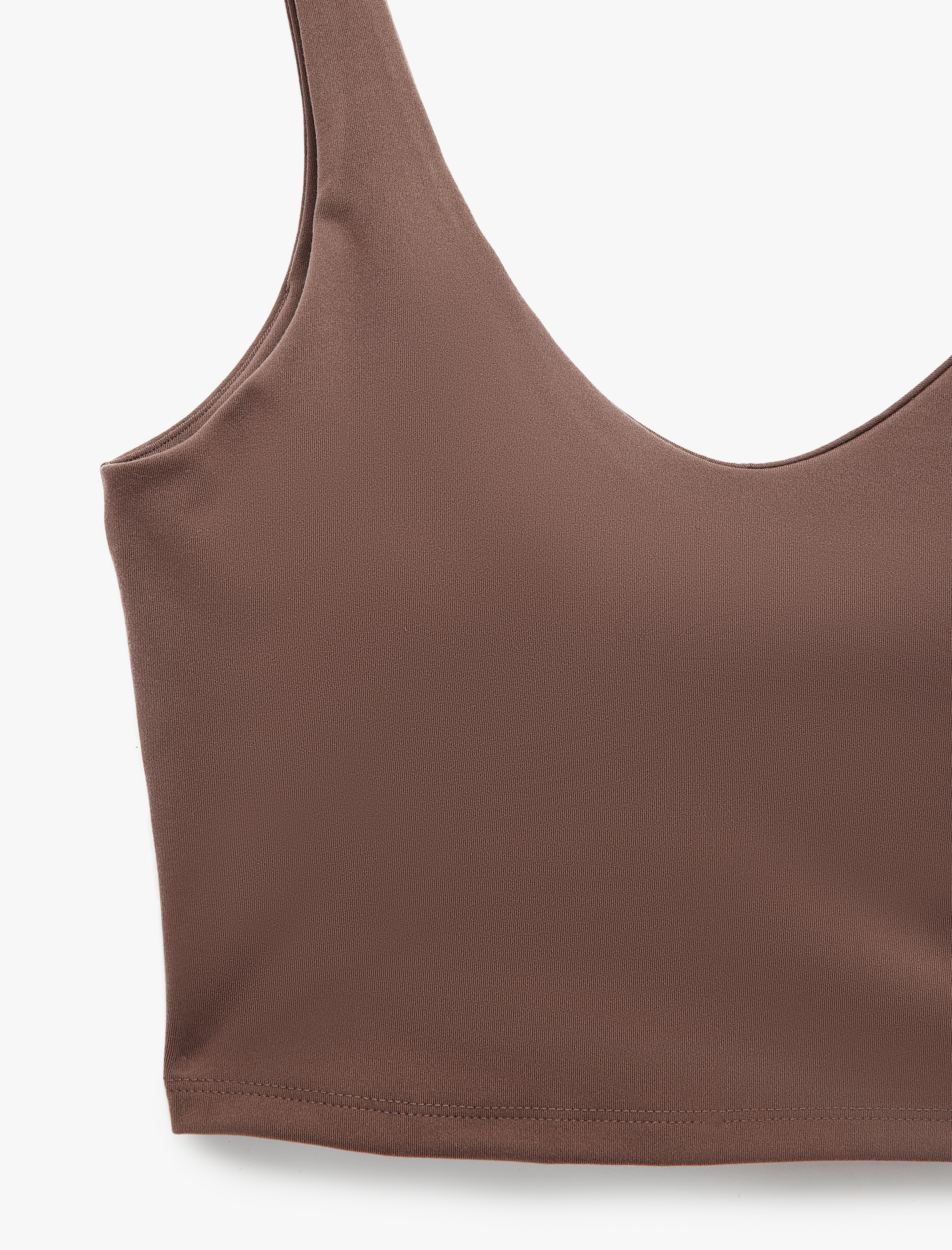   Kolsuz V Yaka Kaplı Slim Fit Sporcu Sütyeni