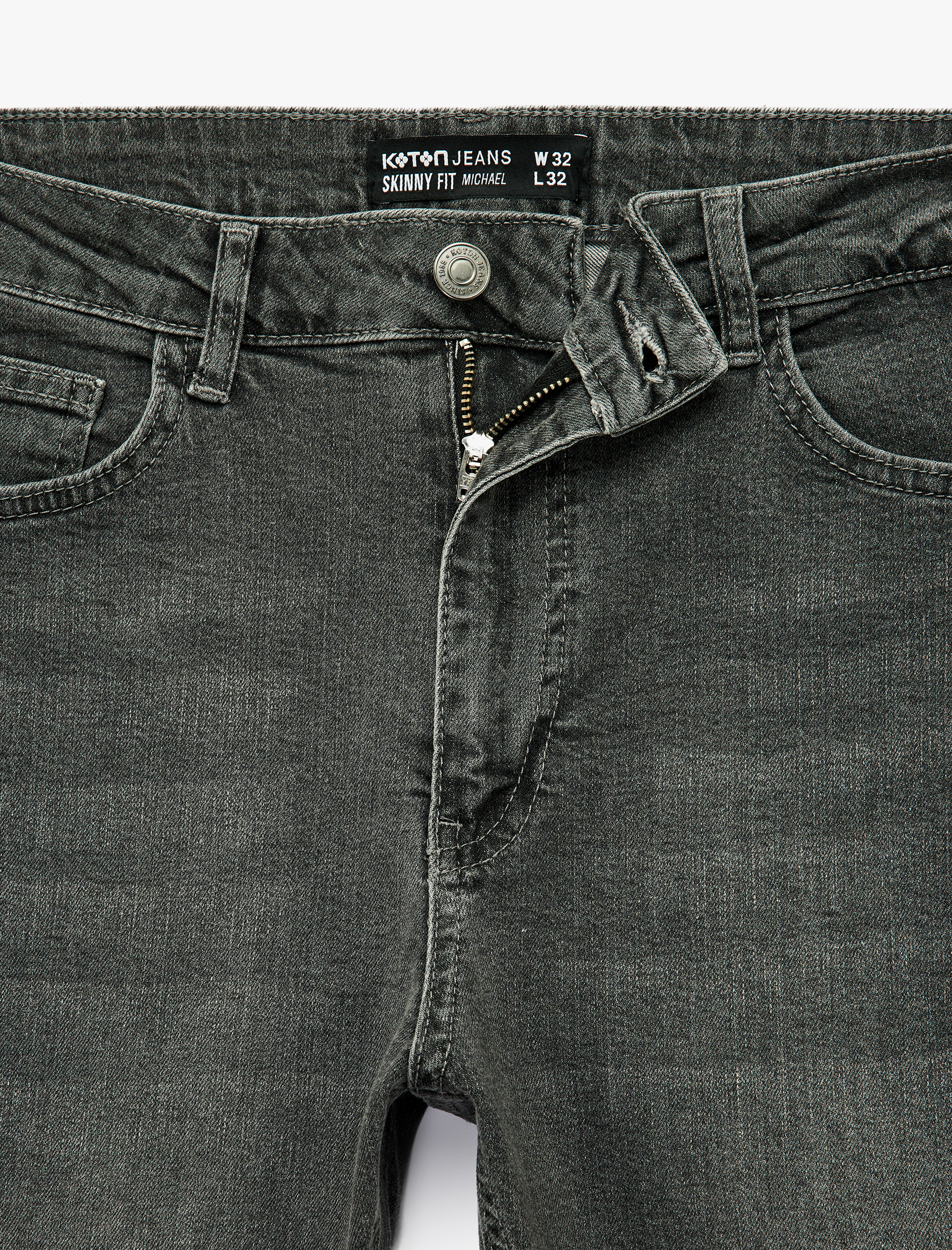   Pamuklu Dar Kesim Normal Bel Skinny Jean Pantolon - Michael Jean