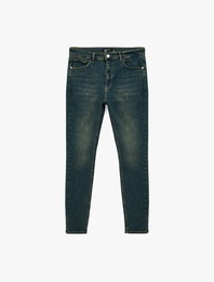 Pamuklu Normal Bel Cepli Skinny Jean Pantolon - Michael Jean