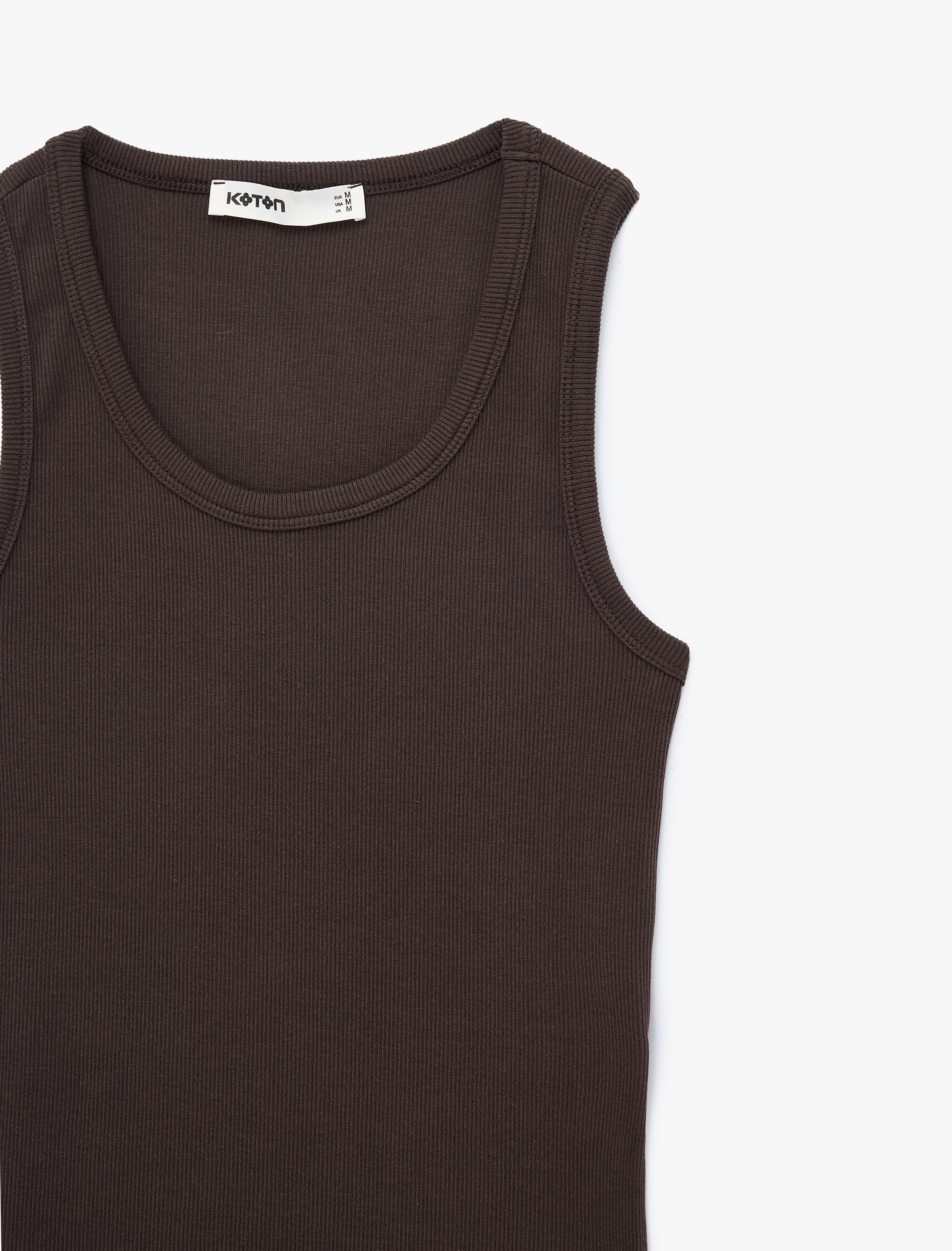   Pamuklu Kaşkorse Slim Fit U Yaka Fitilli Atlet