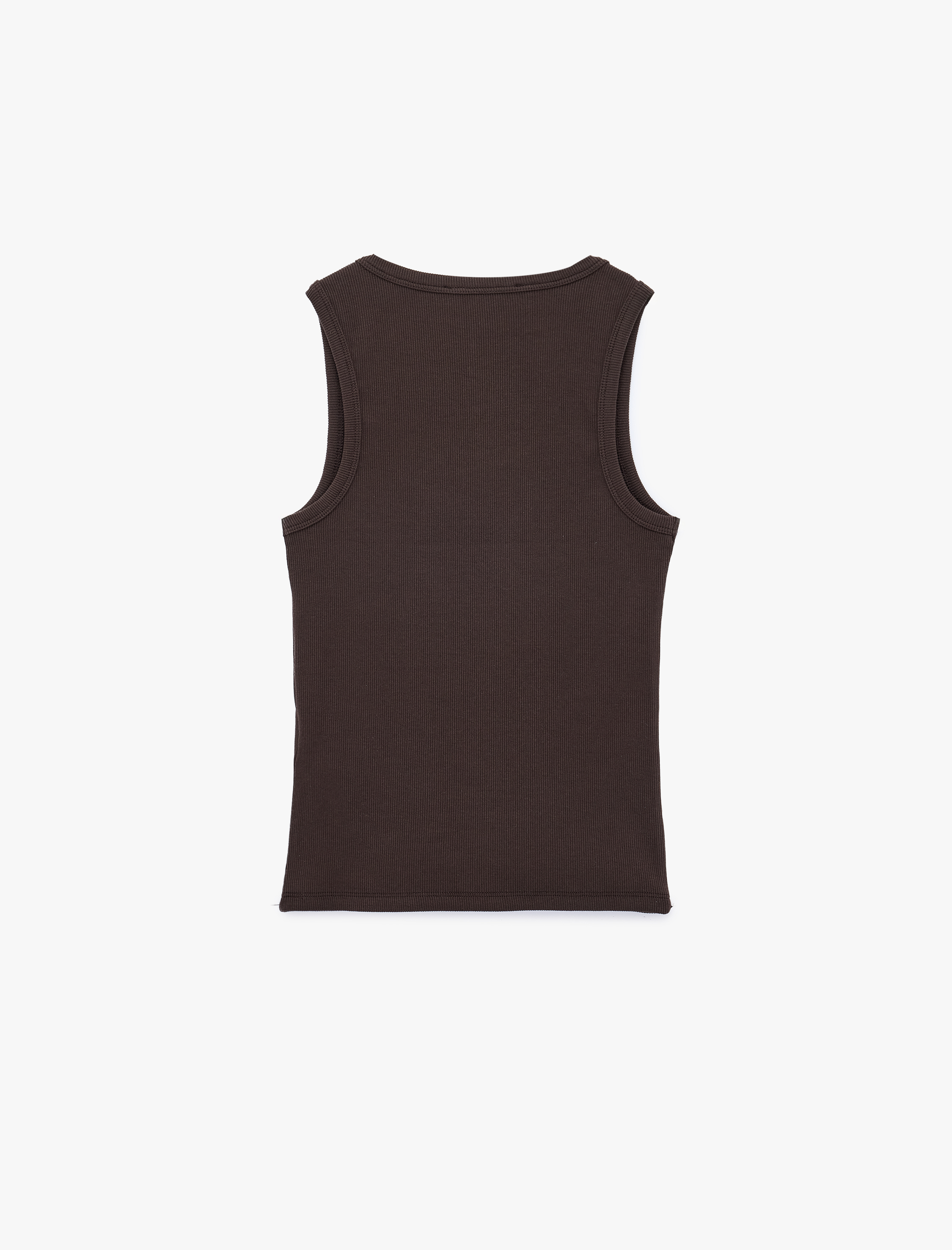   Pamuklu Kaşkorse Slim Fit U Yaka Fitilli Atlet