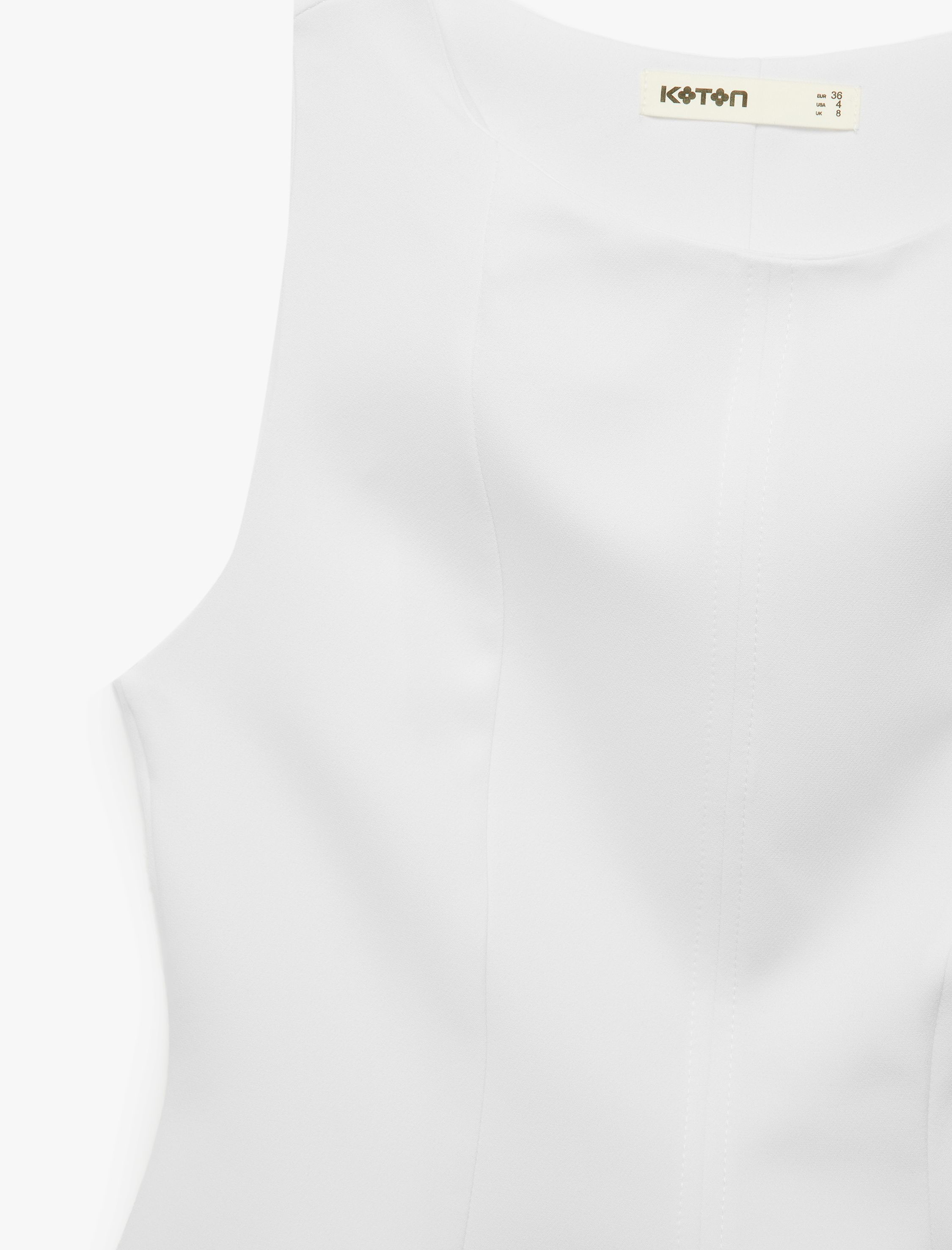   Slim Fit Kolsuz Bisiklet Yaka Peplum Bluz
