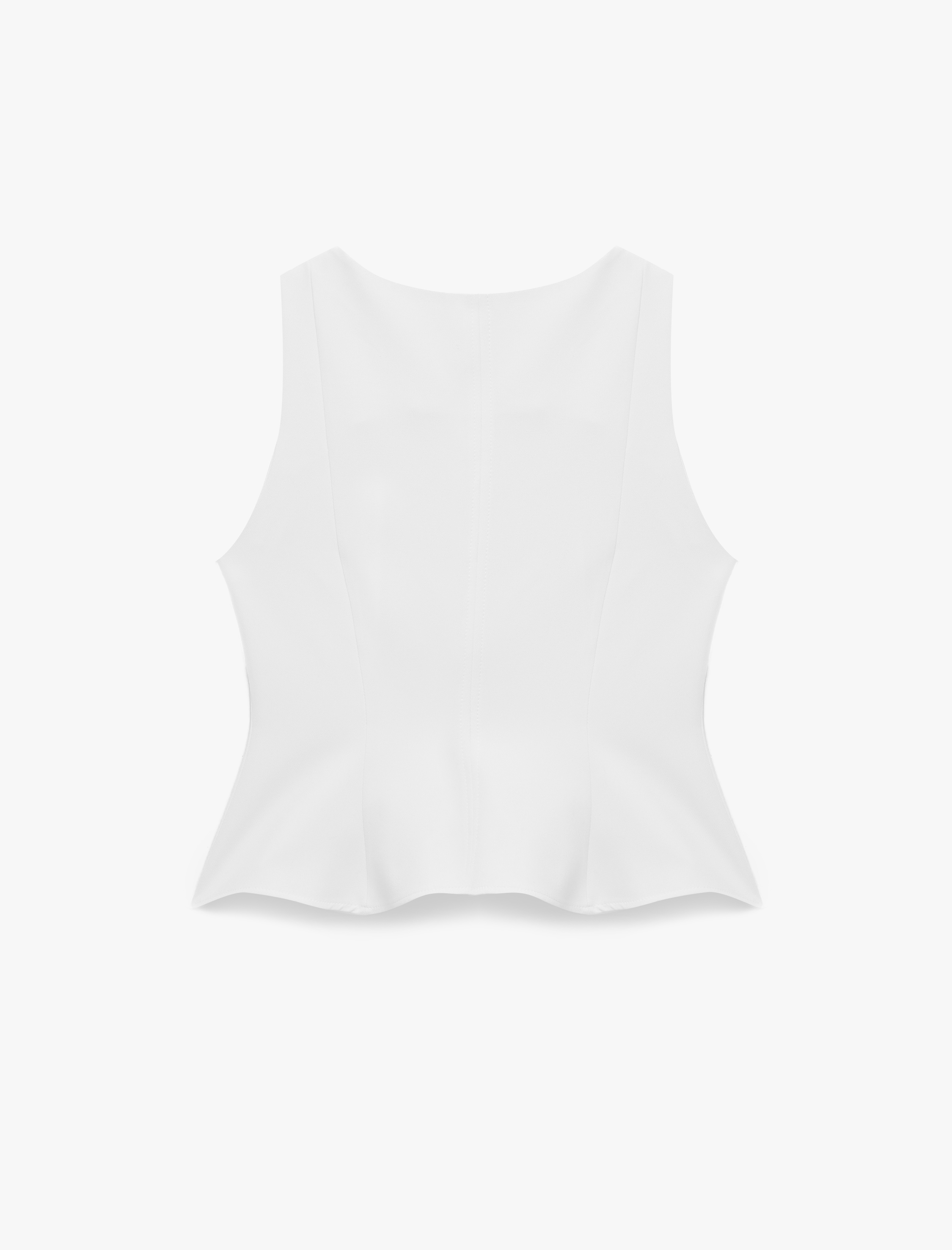   Slim Fit Kolsuz Bisiklet Yaka Peplum Bluz