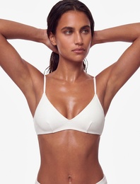 Dokulu Fitilli Bralet Bikini Üstü