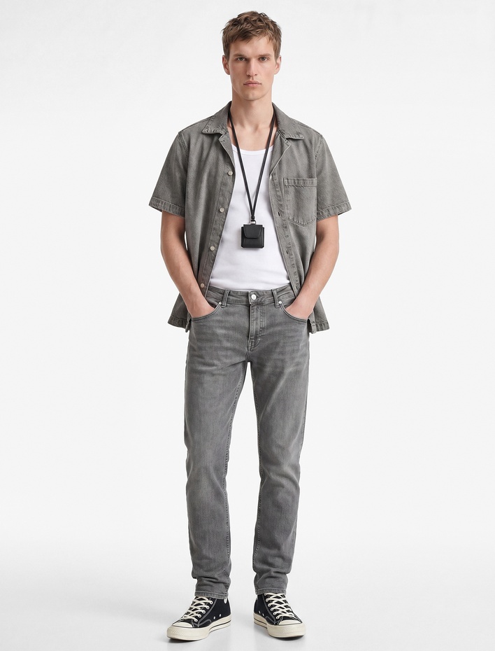  Normal Bel Pamuklu Slim Fit Jean Pantolon - Brad Jean