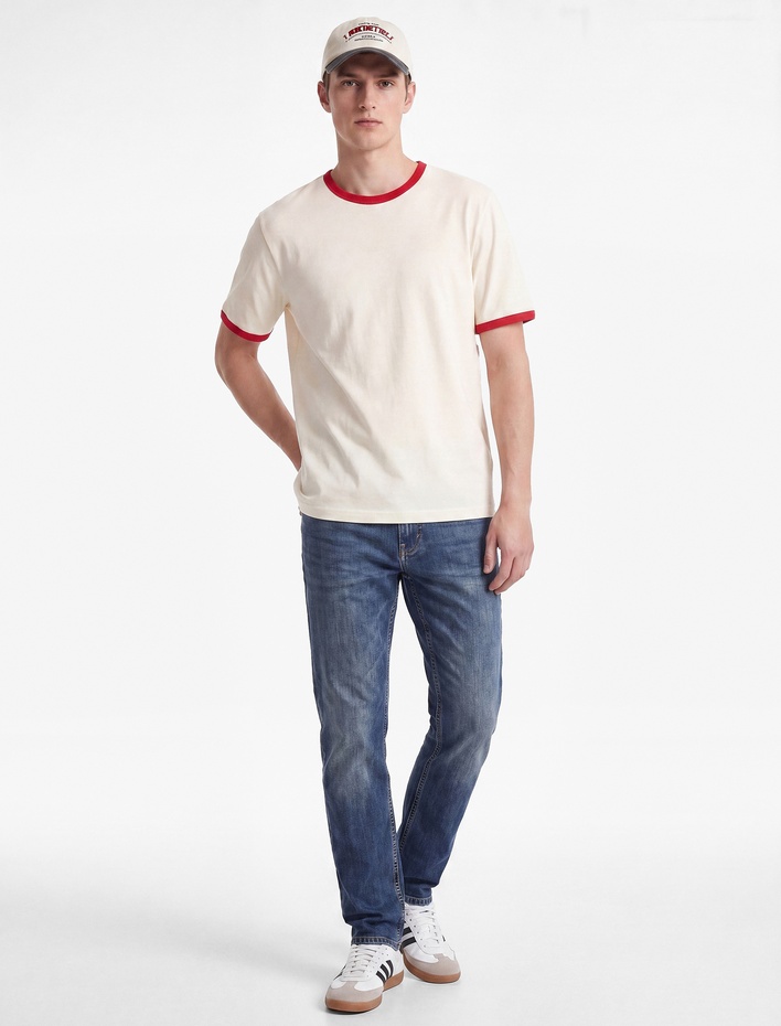  Normal Bel Pamuklu Slim Fit Jean Pantolon - Brad Jean