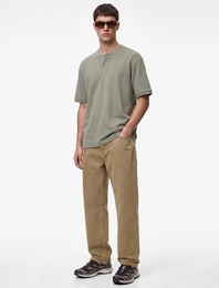 Normal Bel Pamuklu Bol Baggy Jean Pantolon