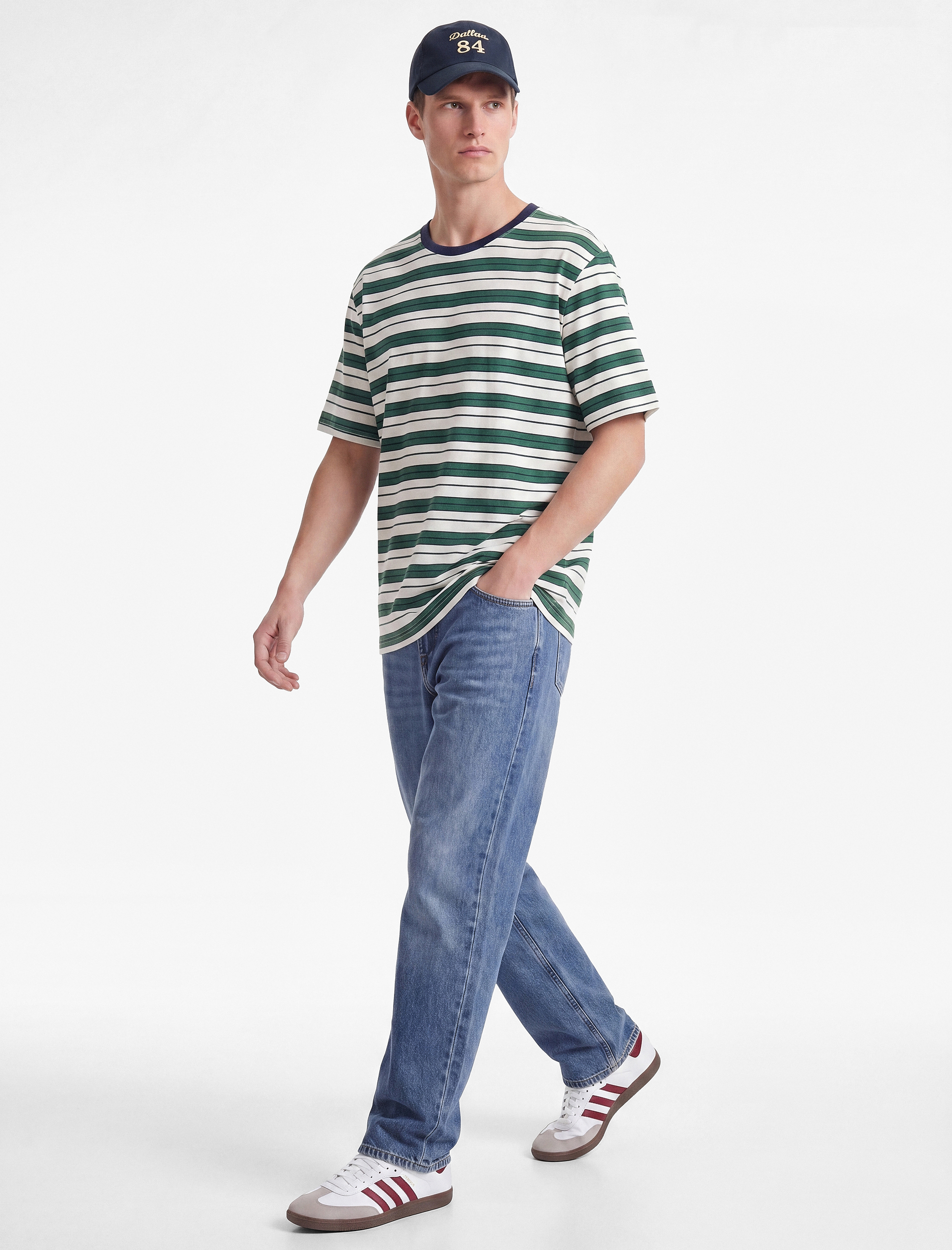   Normal Bel Düz Paça Pamuklu Vintage Straight Fit Jean Pantolon
