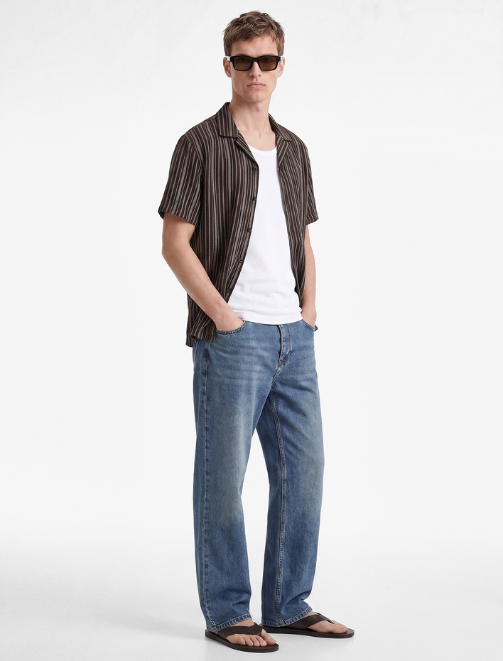  Pamuklu Bol Normal Bel Baggy Jean Pantolon