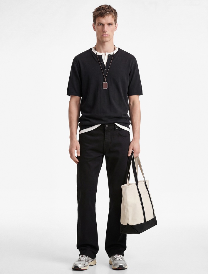  Normal Bel Pamuklu Straight Fit Jean Pantolon - Mark Jean