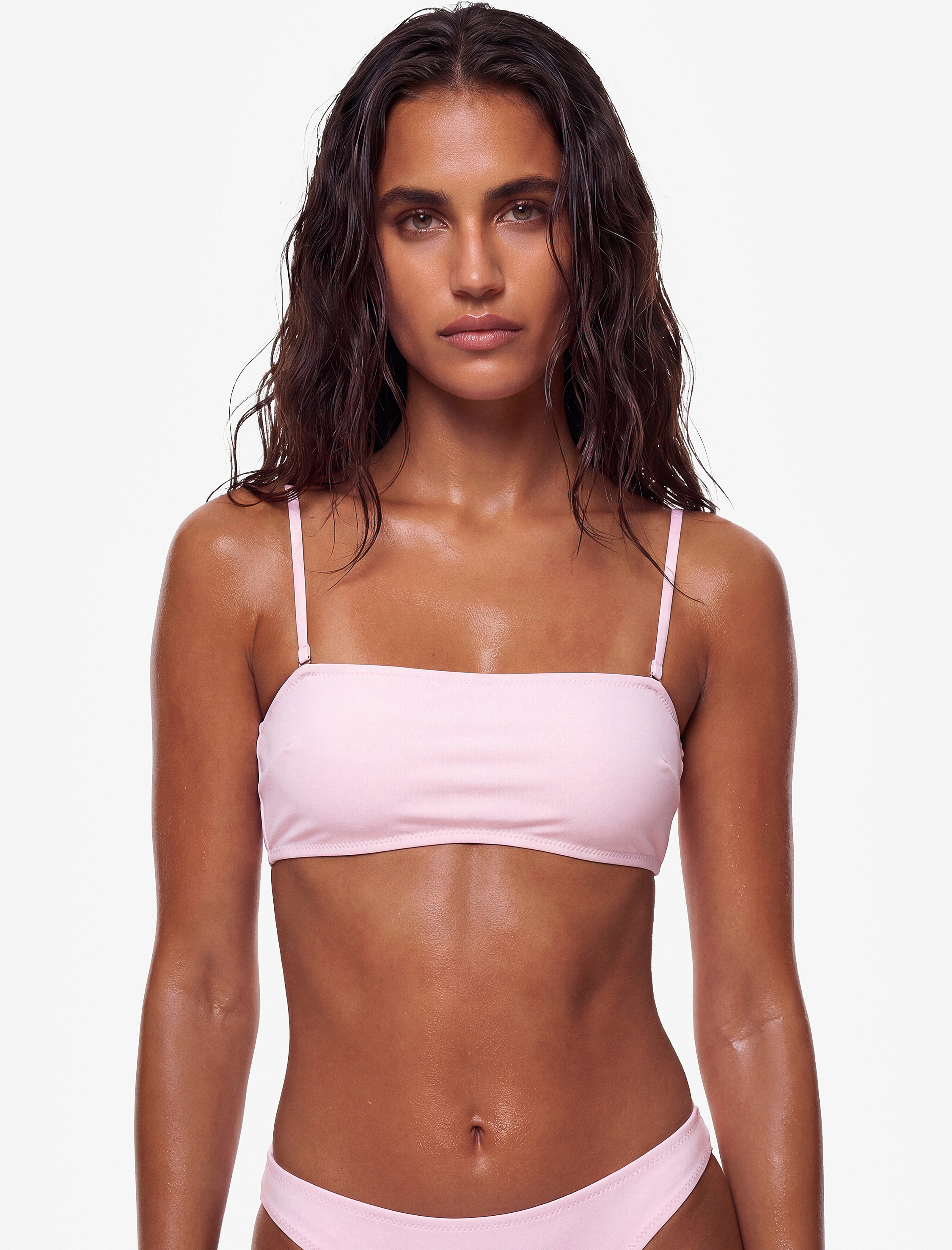   Çıkarılabilir Askı Detaylı Straplez Bandeau Bikini Üstü