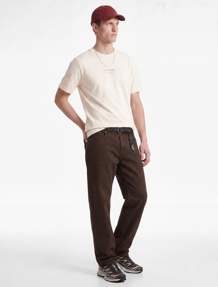  Pamuklu Normal Bel Cepli Vintage Straight Fit Jean Pantolon