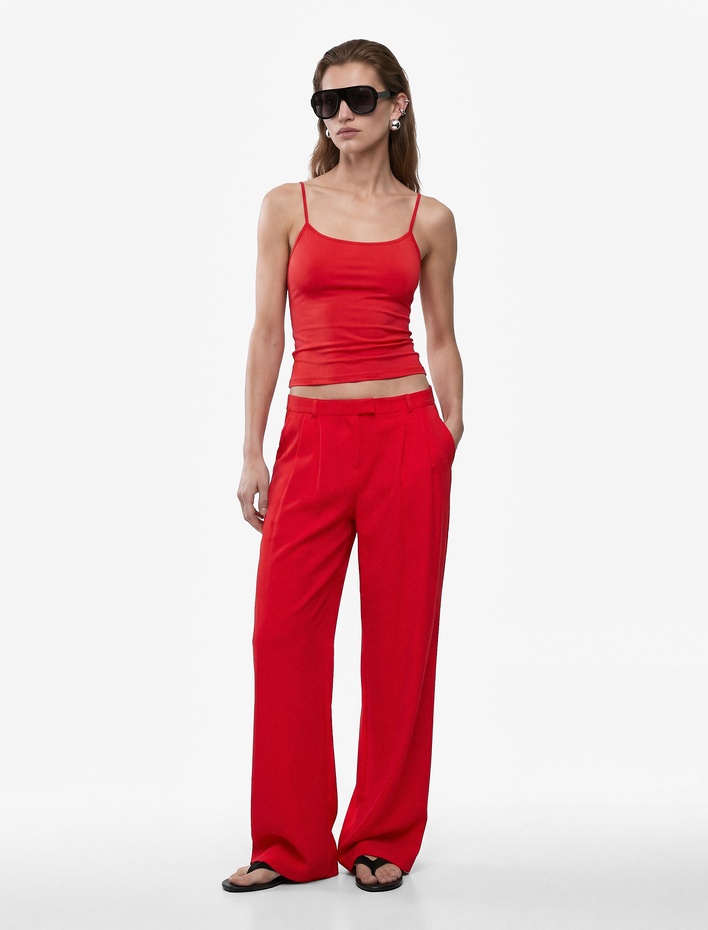  Slim Fit İp Askılı Atlet