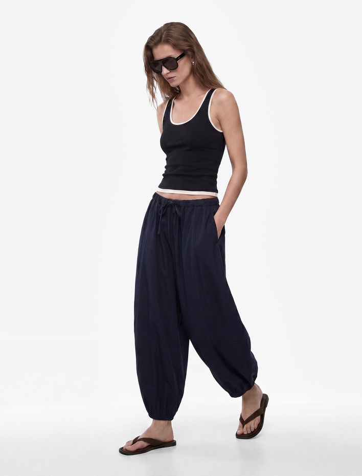  Beli Lastikli Harem Pantolon