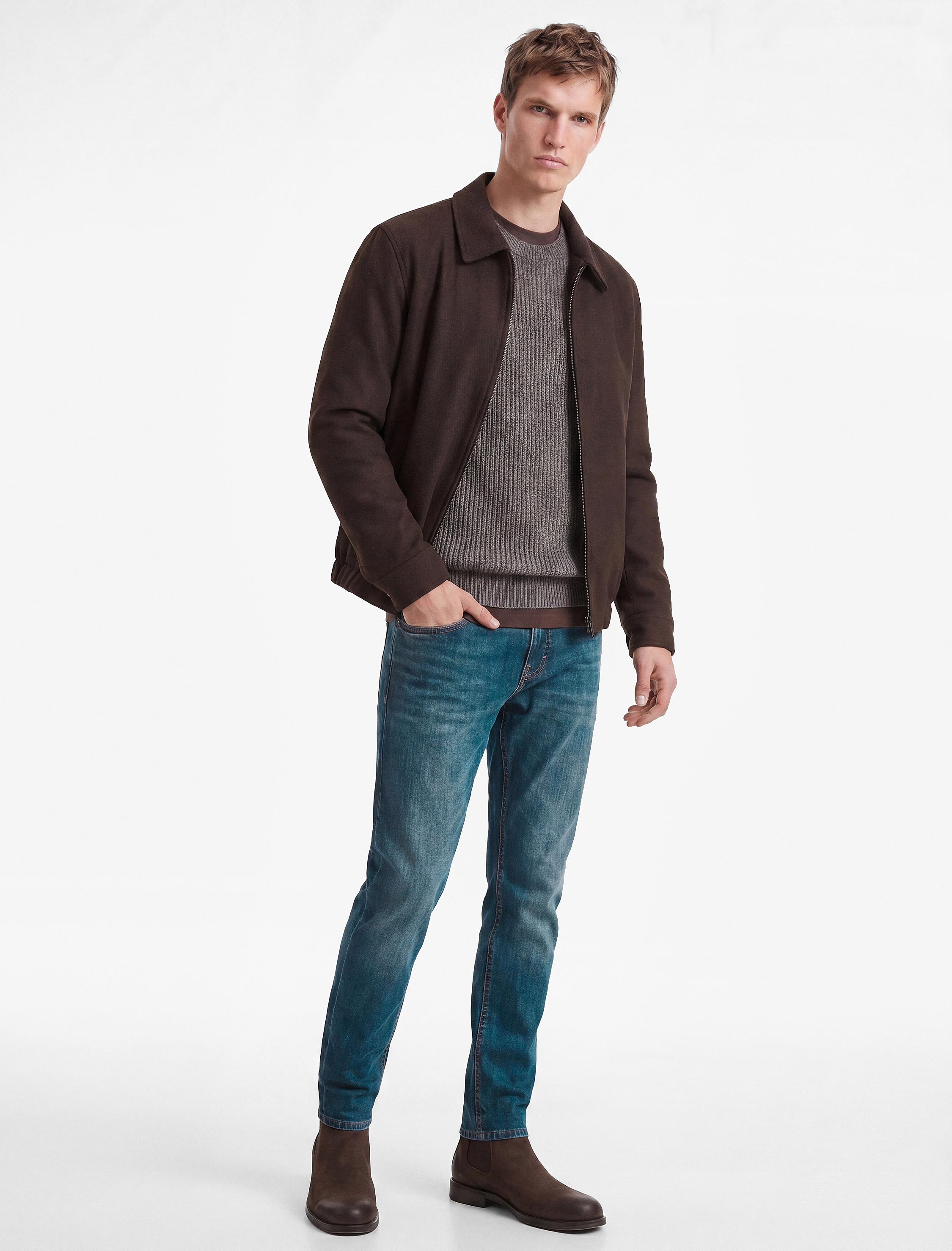   Normal Bel Cepli Pamuklu Slim Fit Jean Pantolon - Brad Jean