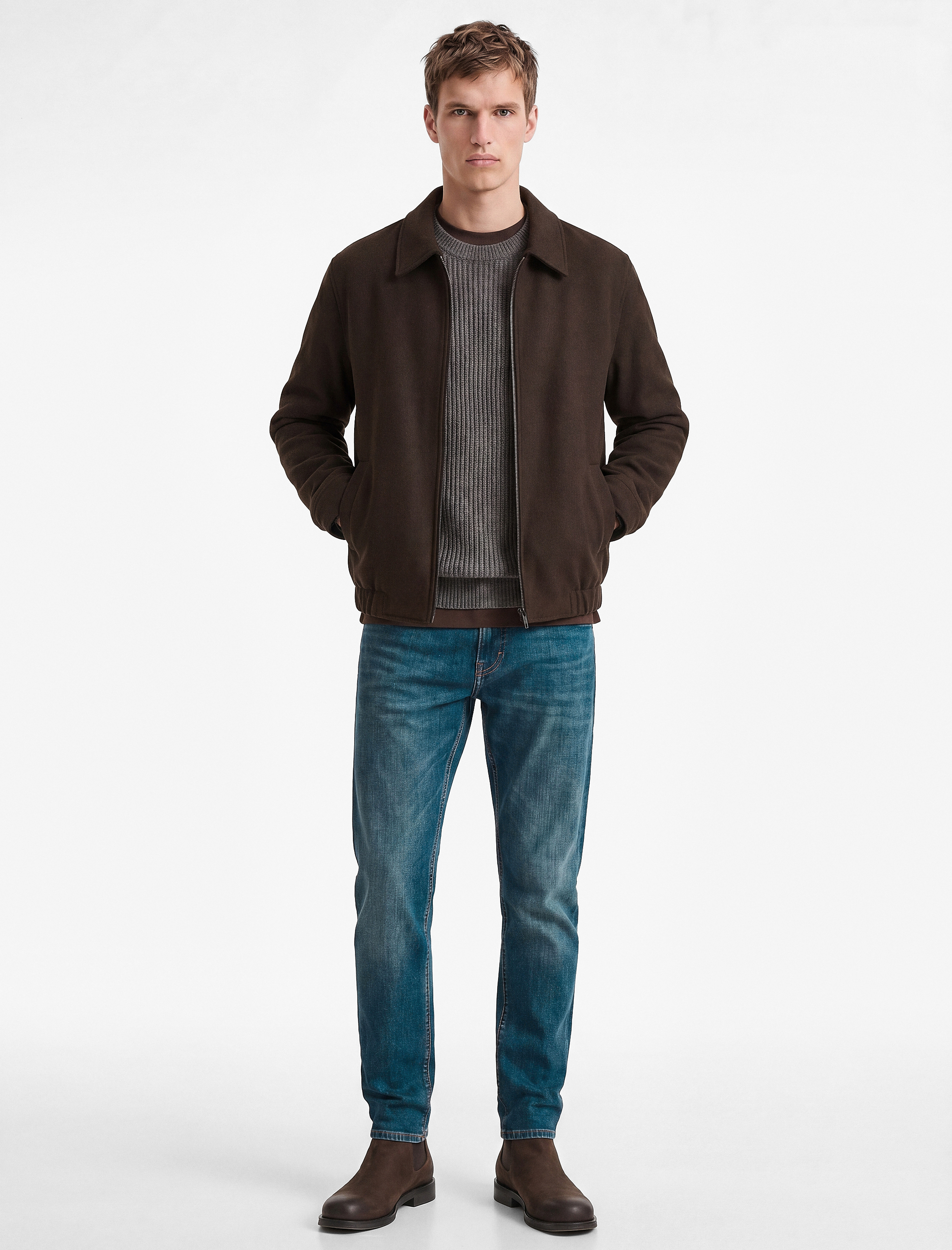   Normal Bel Cepli Pamuklu Slim Fit Jean Pantolon - Brad Jean