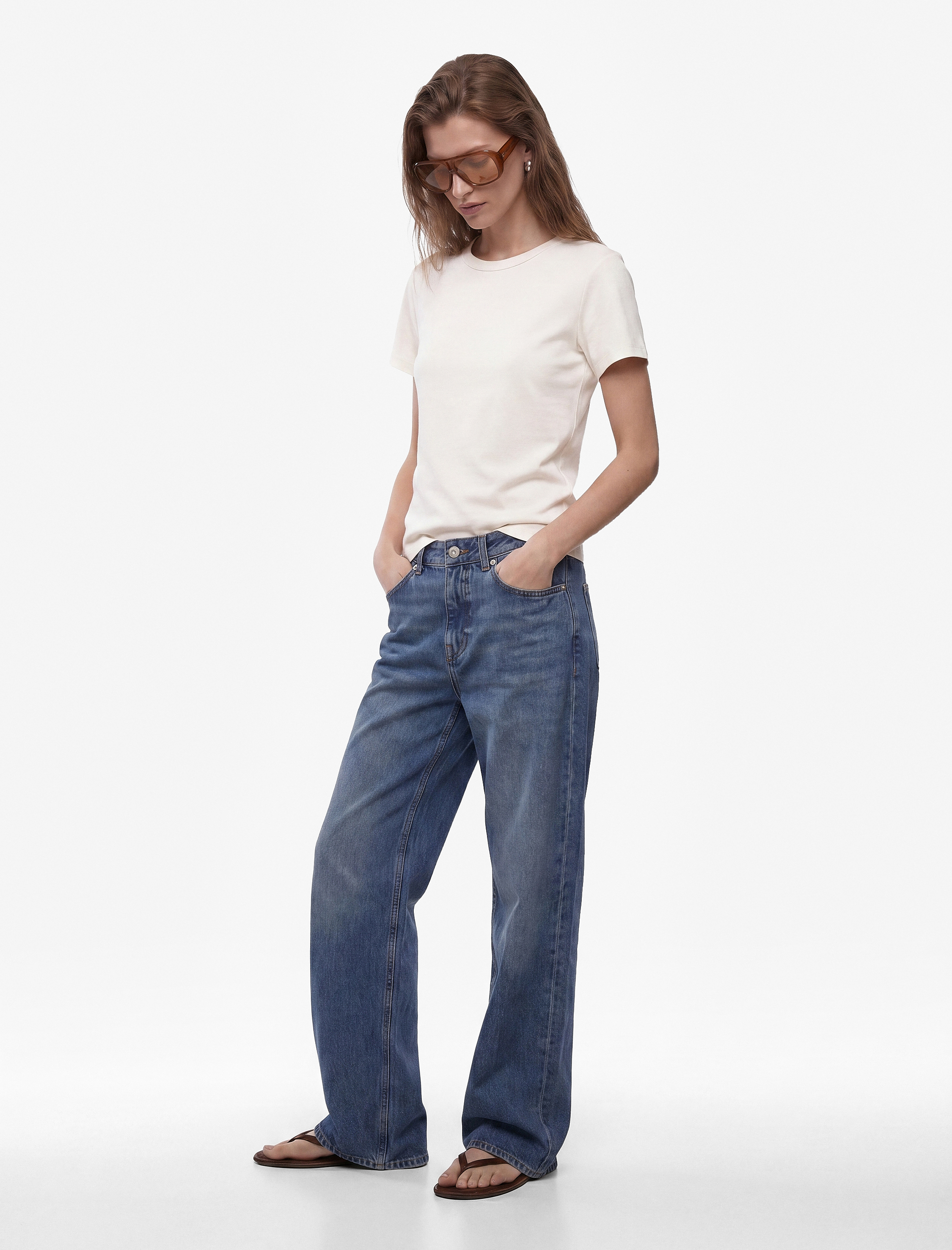   Pamuklu Slim Fit Bisiklet Yaka Kısa Kollu Tişört