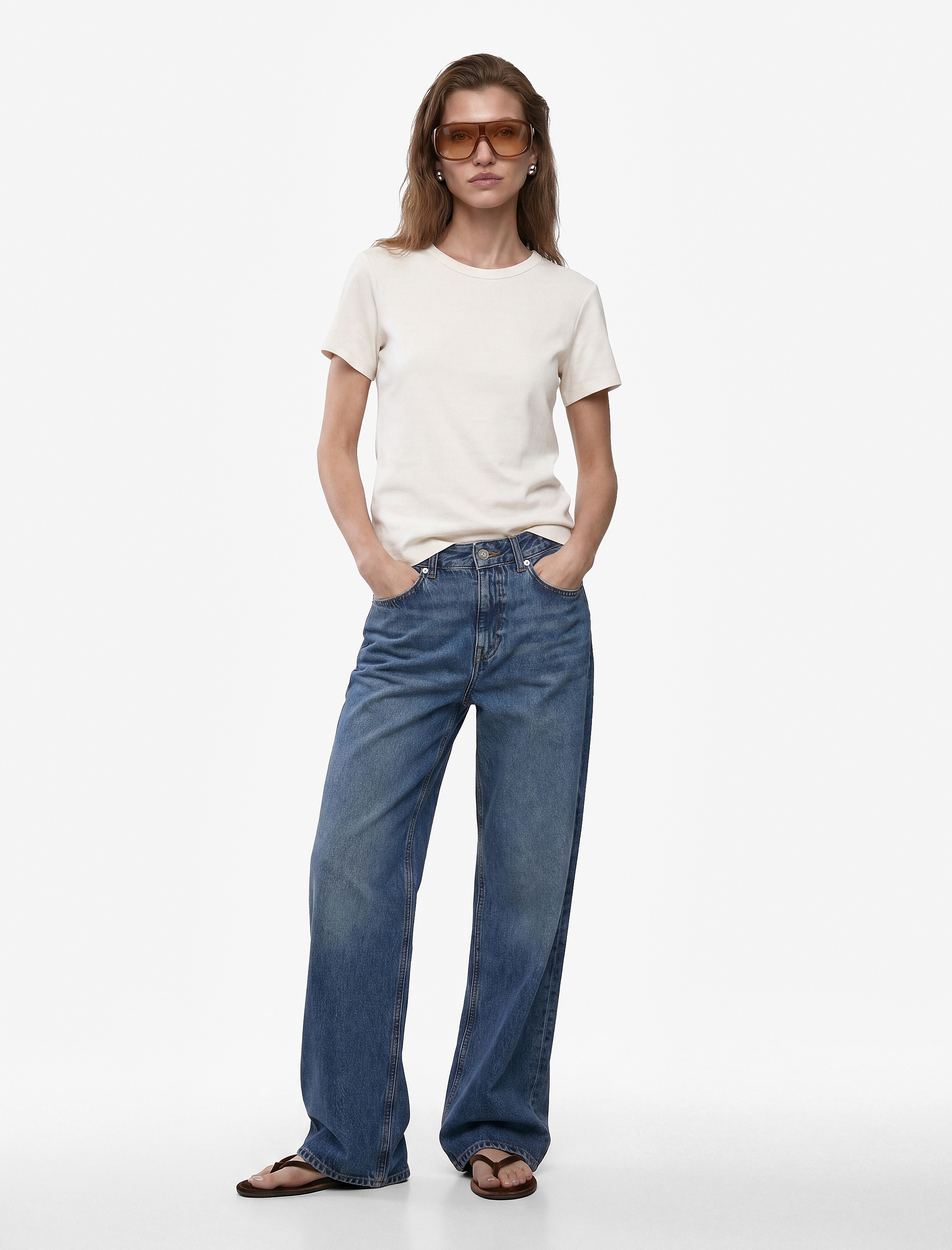  Pamuklu Slim Fit Bisiklet Yaka Kısa Kollu Tişört