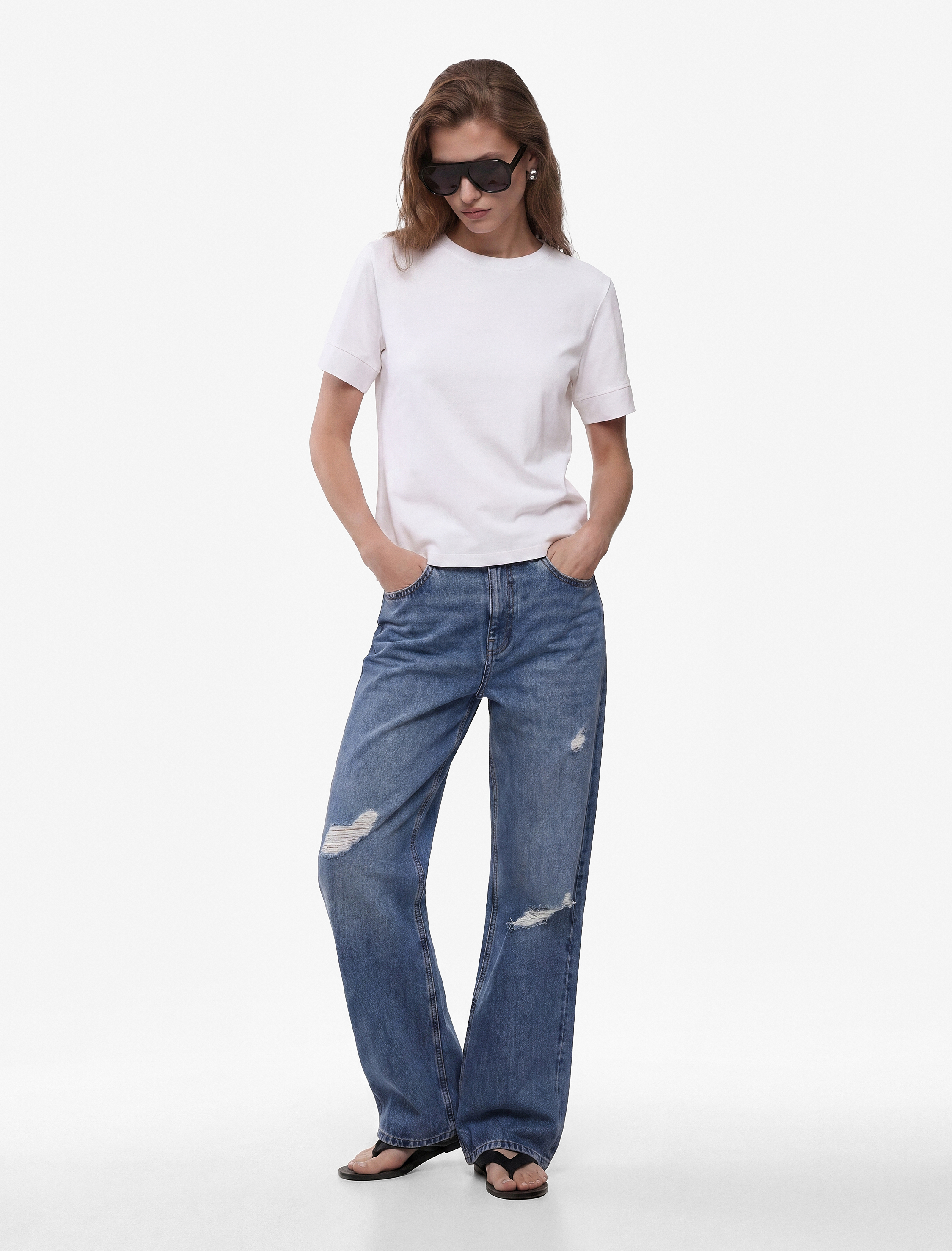   Pamuklu Slim Fit Kısa Kollu Bisiklet Yaka Basic Tişört