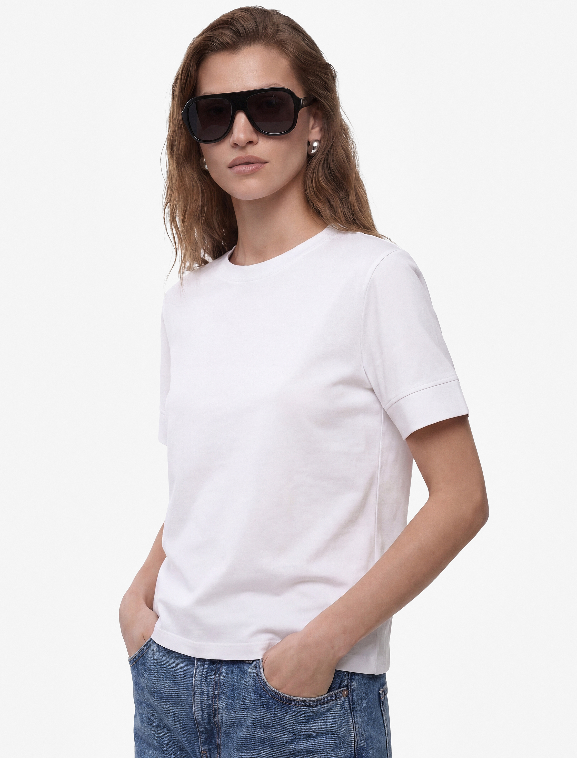   Pamuklu Slim Fit Kısa Kollu Bisiklet Yaka Basic Tişört
