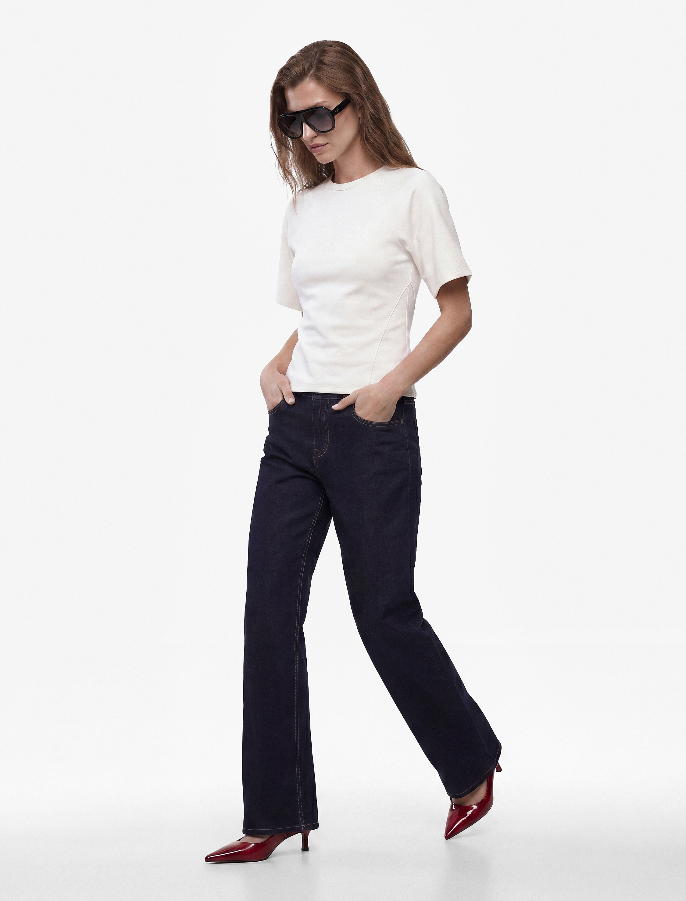   Modal Kumaş Slim Fit Kısa Kollu Bisiklet Yaka Tişört