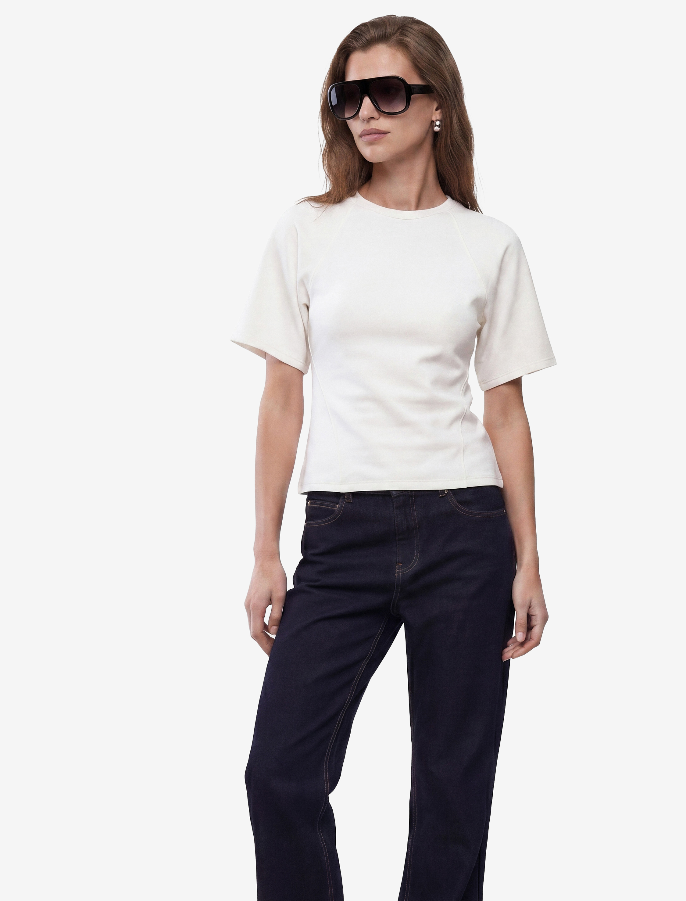   Modal Kumaş Slim Fit Kısa Kollu Bisiklet Yaka Tişört