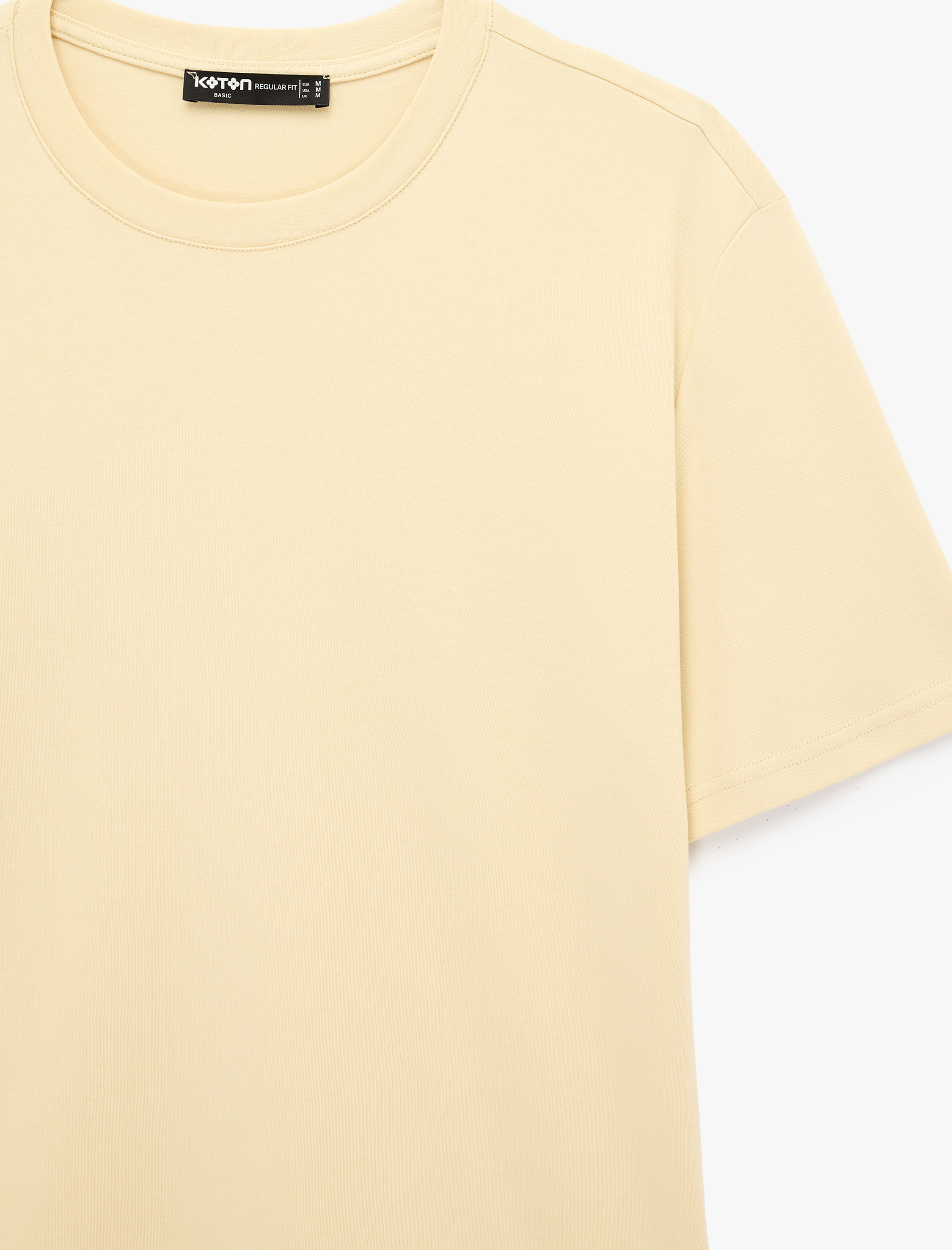   Pamuklu Regular Fit Bisiklet Yaka Kısa Kollu Basic Tişört