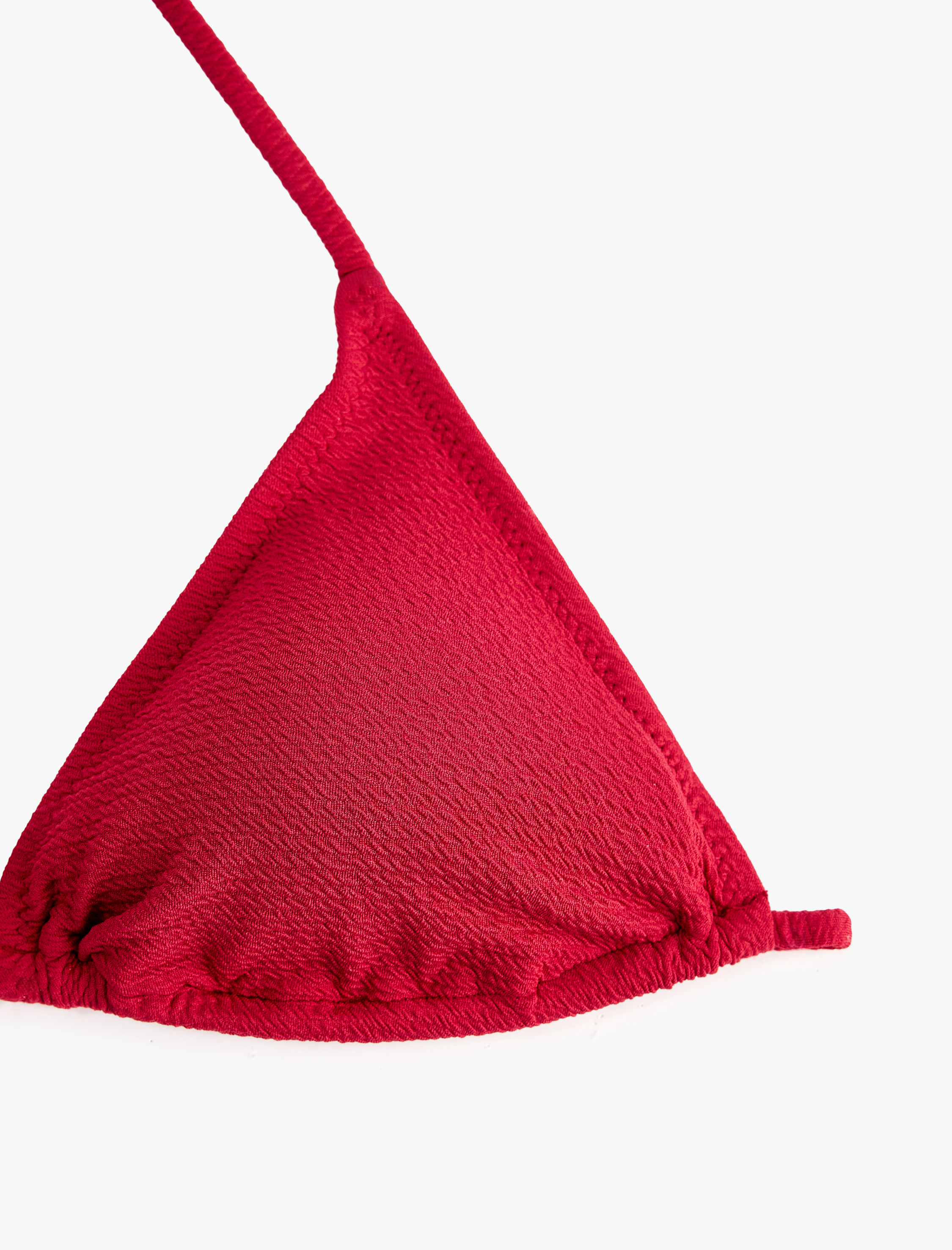   Dokulu Üçgen Bikini Üstü