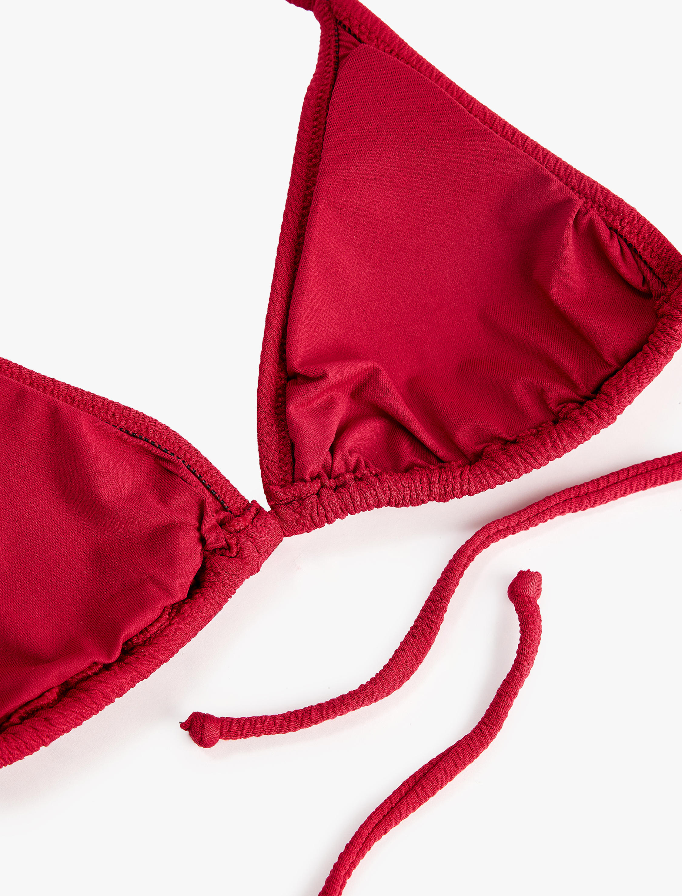   Dokulu Üçgen Bikini Üstü