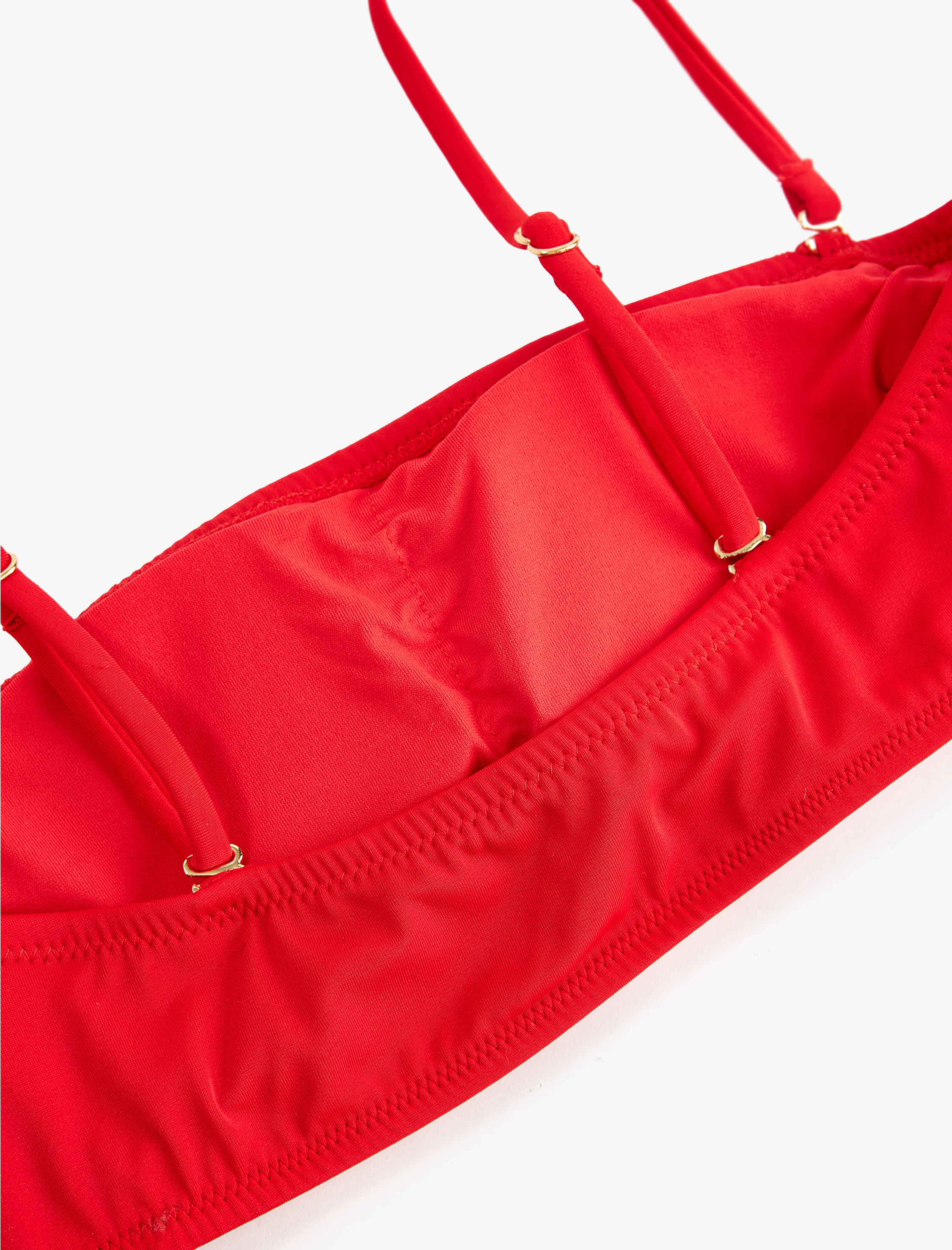   Çıkarılabilir Askılı Straplez Bandeau Bikini Üstü