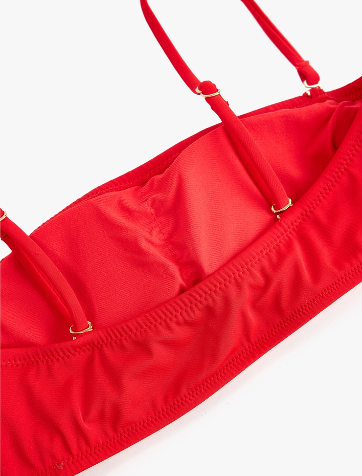  Çıkarılabilir Askılı Straplez Bandeau Bikini Üstü