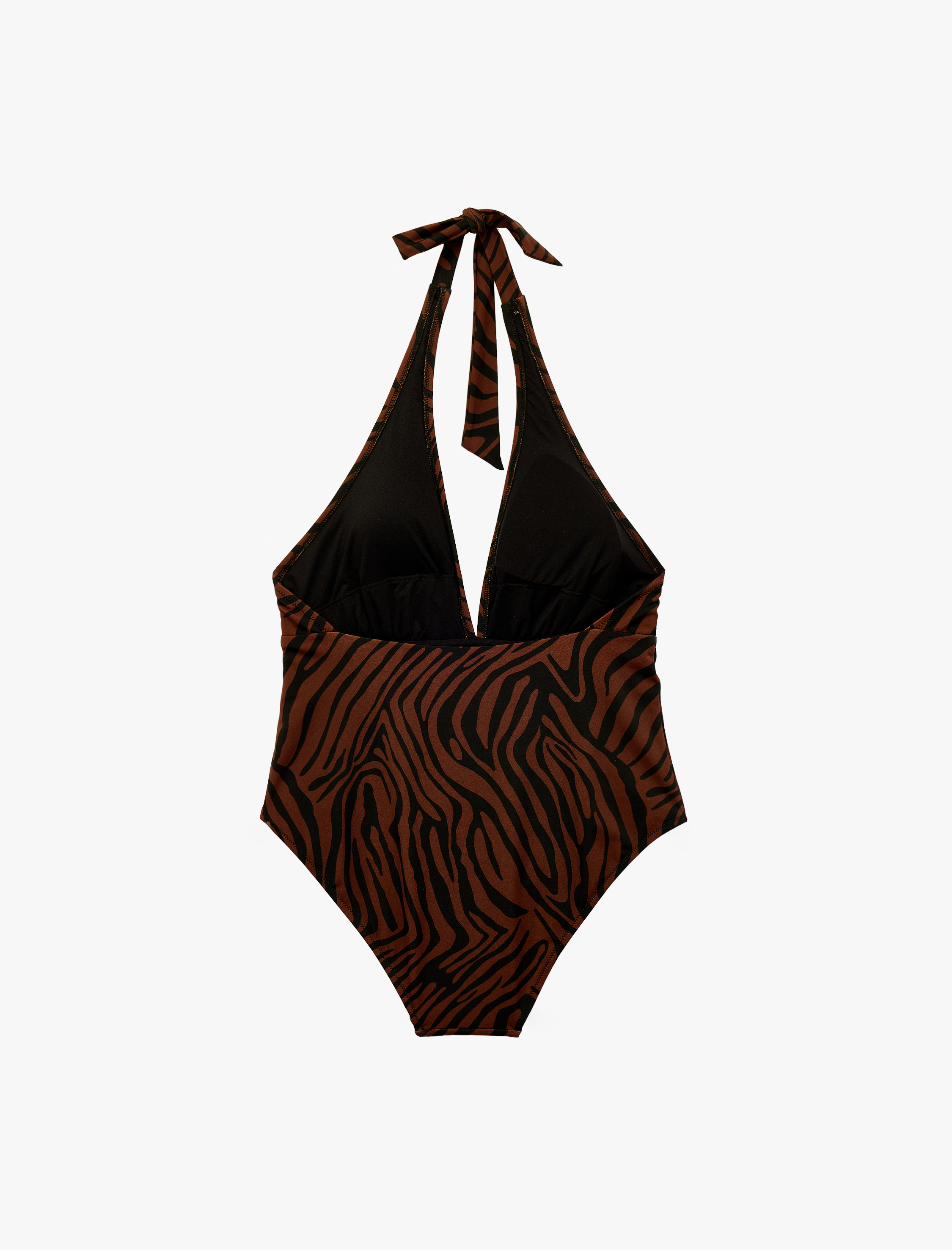   Desenli Halter Yaka Mayo