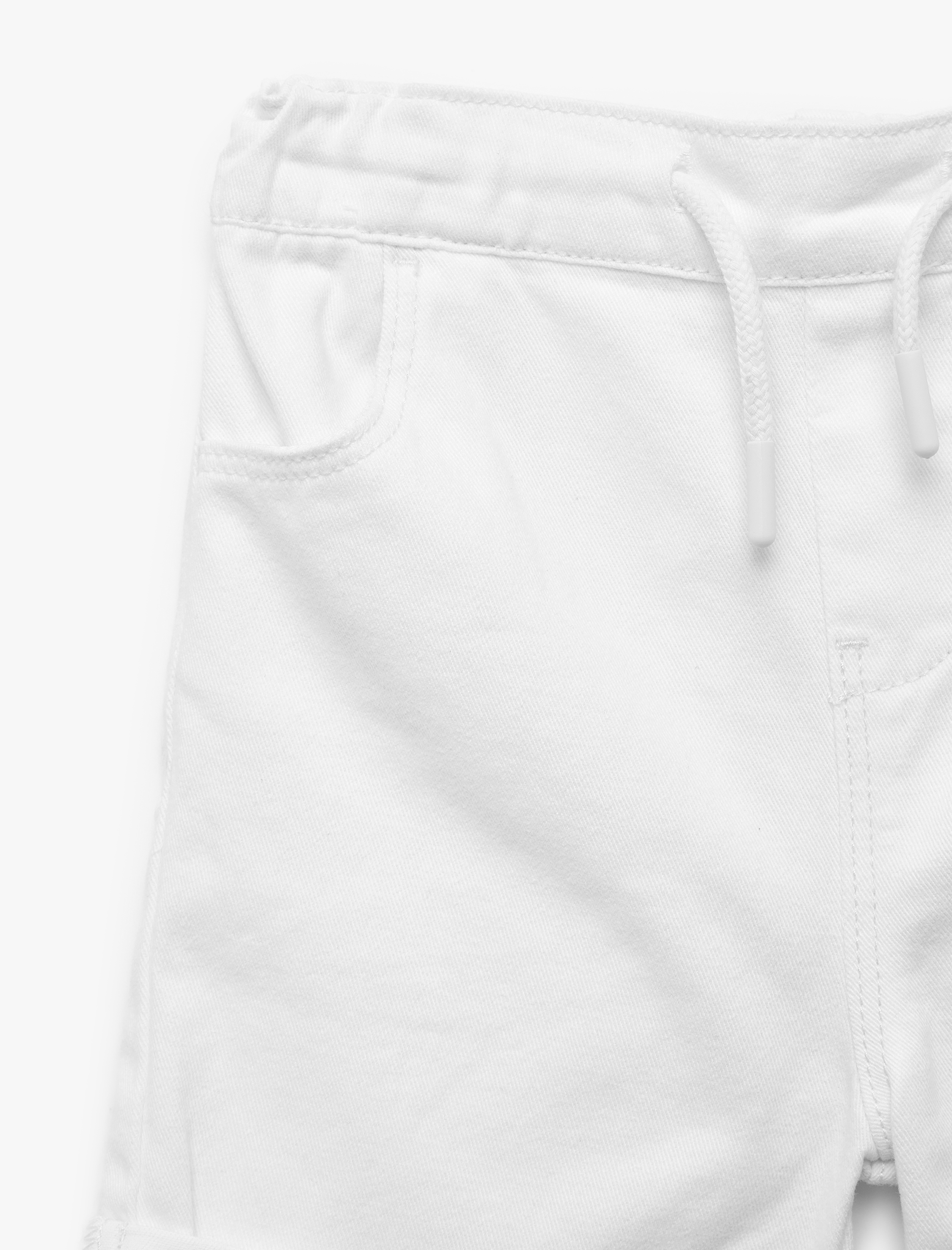  Erkek Bebek Pamuklu Rahat Kesim Beli Bağcıklı Basic Mini Şort