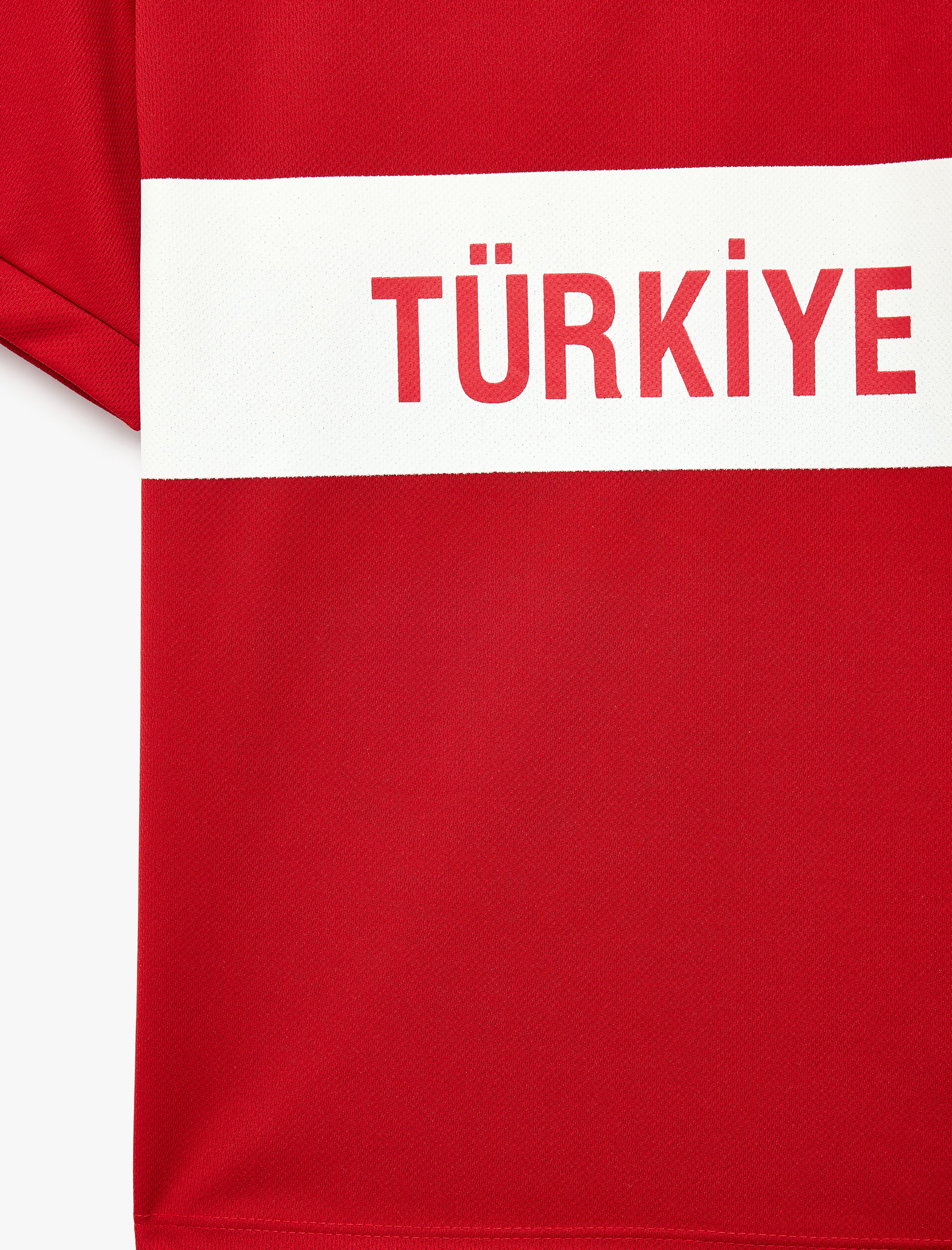  Erkek Çocuk Futbol Temalı Kısa Kollu Bisiklet Yaka Baskılı Tişört