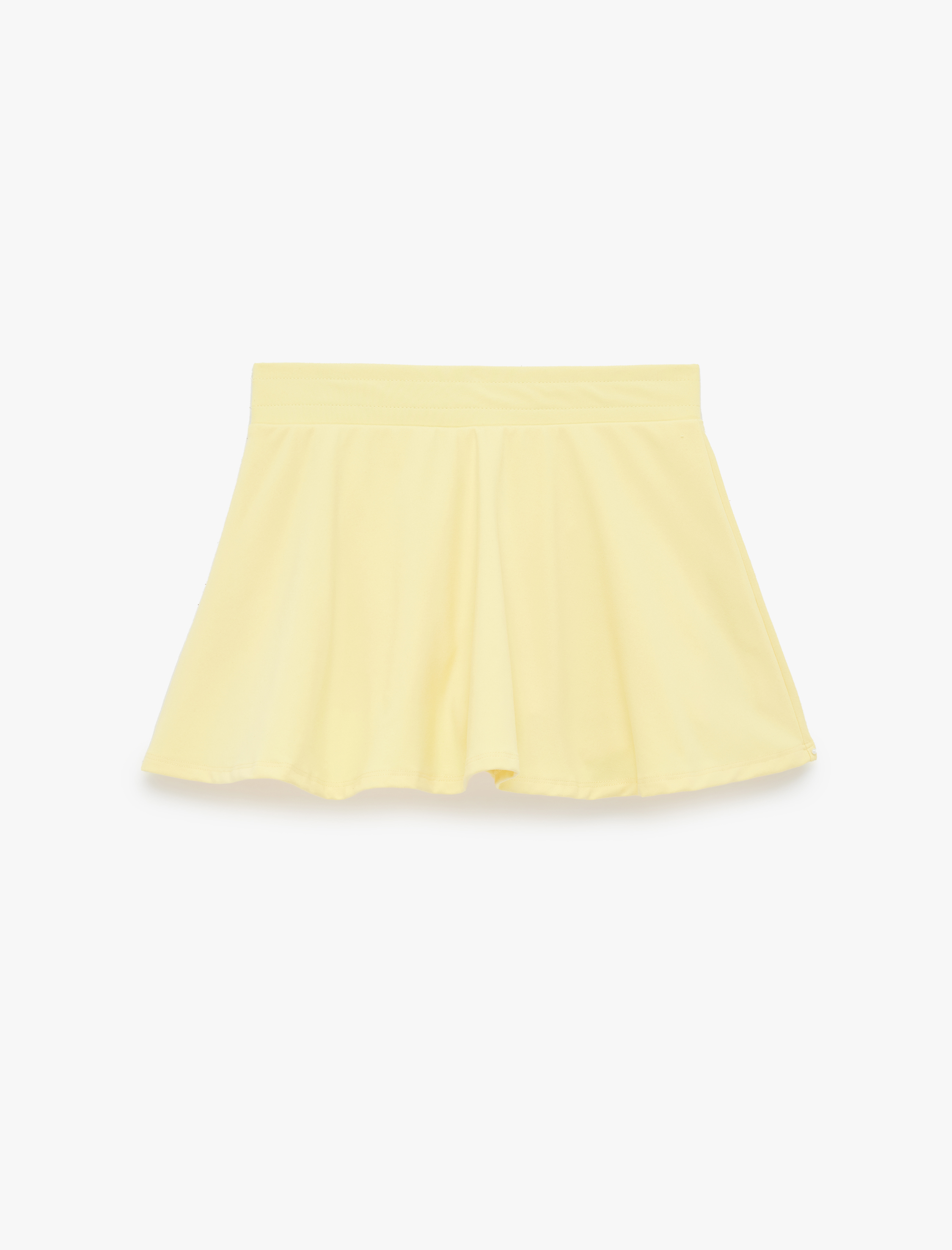   Yüksek Bel Slim Fit Mini Spor Şort Etek