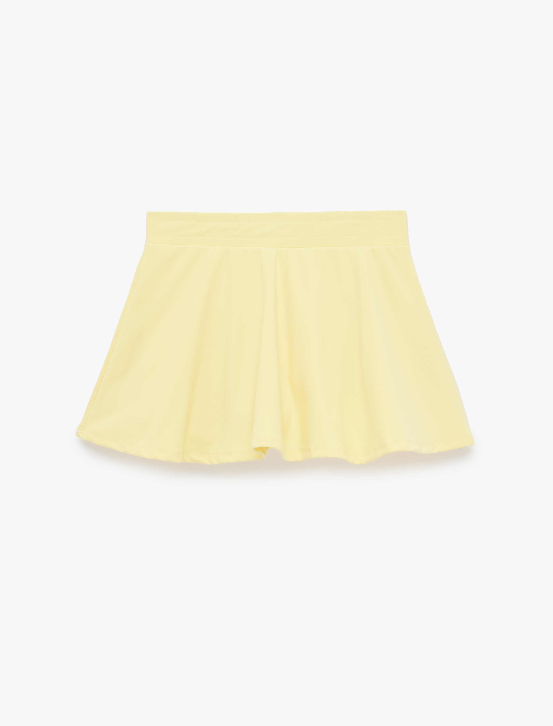   Yüksek Bel Slim Fit Mini Spor Şort Etek