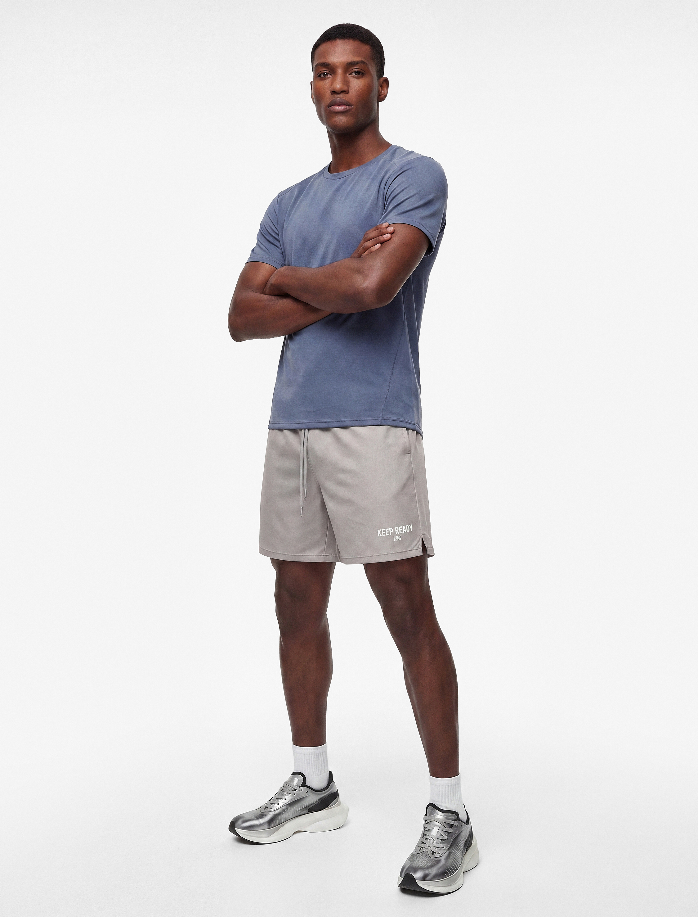   Regular Fit Bisiklet Yaka Kısa Kollu Basic Spor Tişört