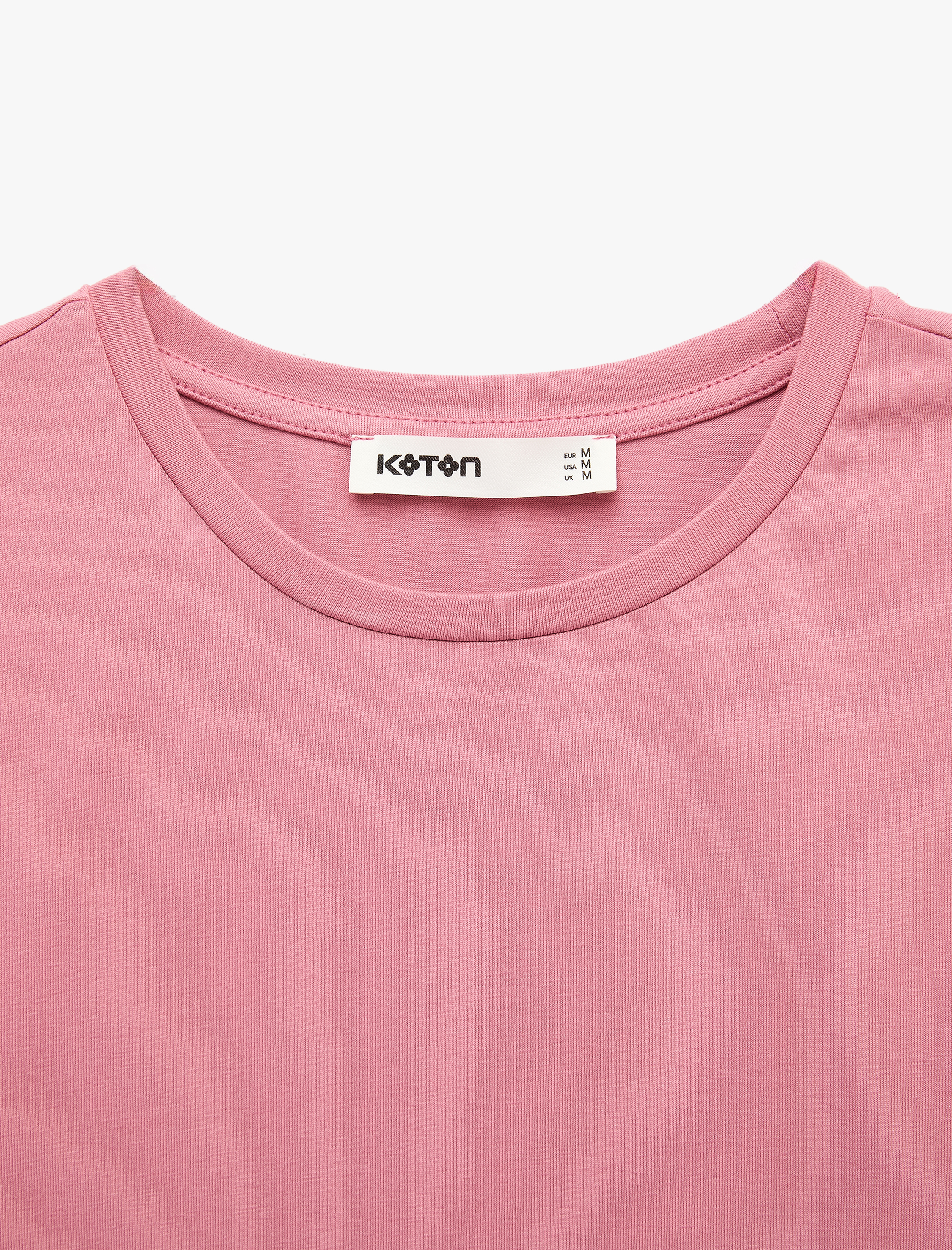   Pamuklu Slim Fit Kısa Kollu Bisiklet Yaka Basic Tişört
