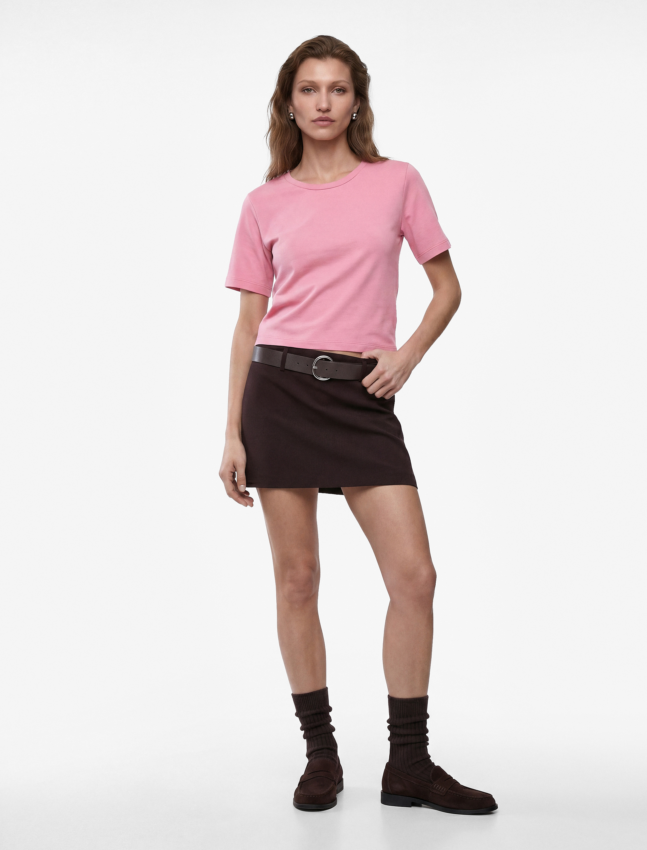   Pamuklu Slim Fit Kısa Kollu Bisiklet Yaka Basic Tişört