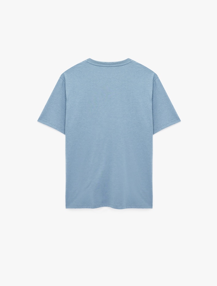  Regular Fit Bisiklet Yaka Kısa Kollu Basic Tişört