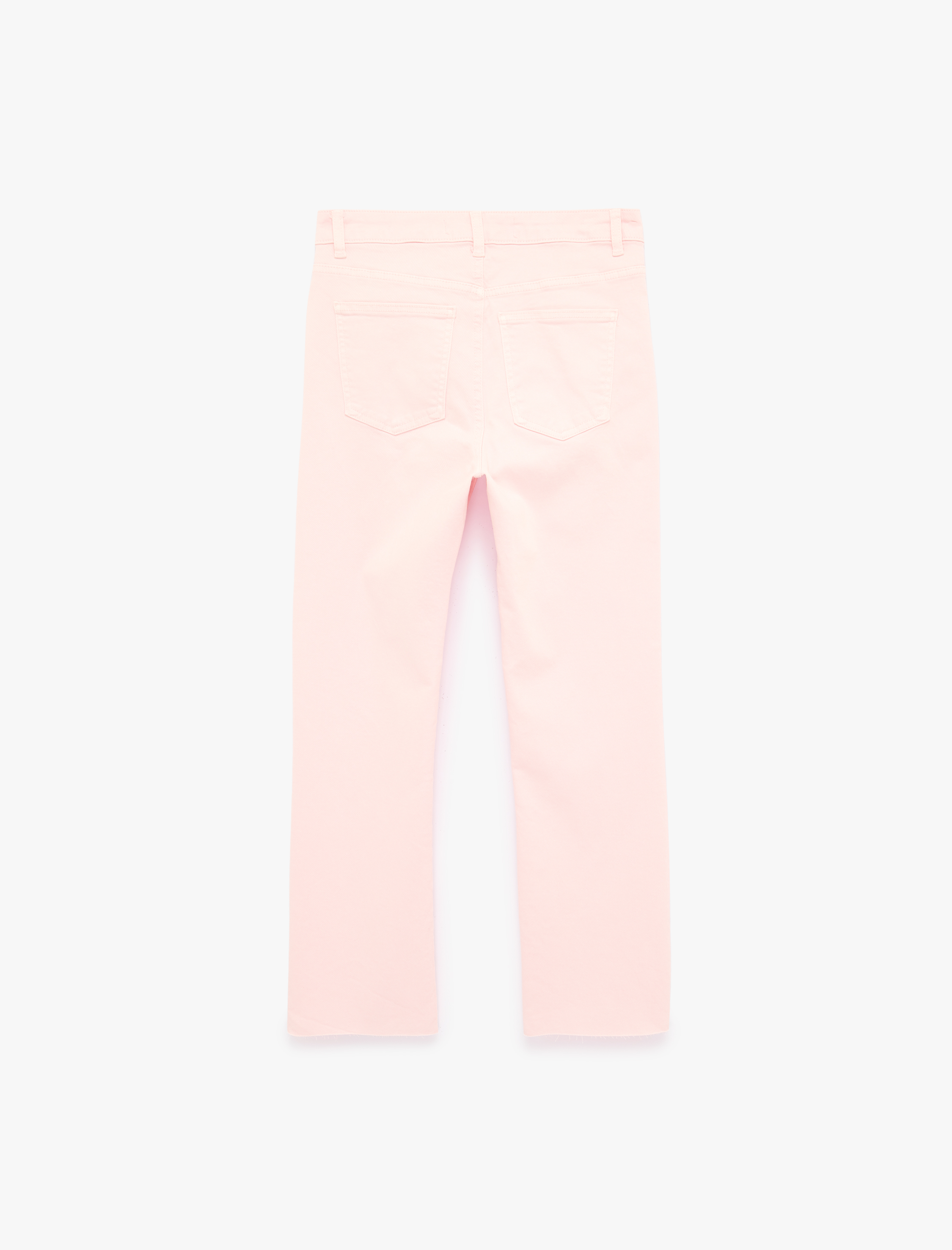   Pamuklu Cepli Düğmeli İspanyol Paça Crop Jean Pantolon -  Kick Flare Jeans